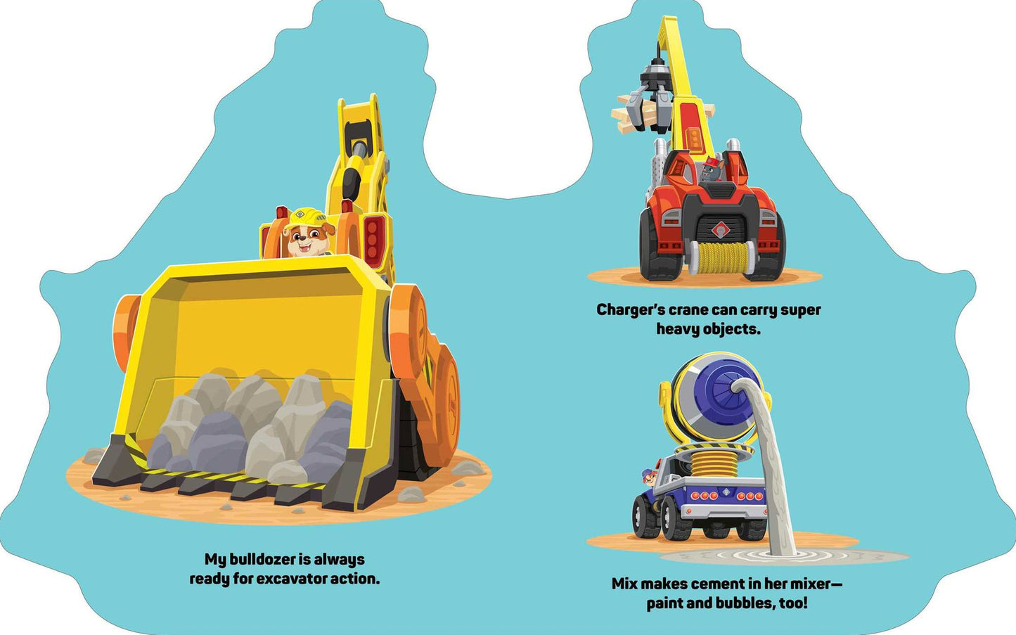 Rubble & Crew: Rubble's Bulldozer Shaped Board Book