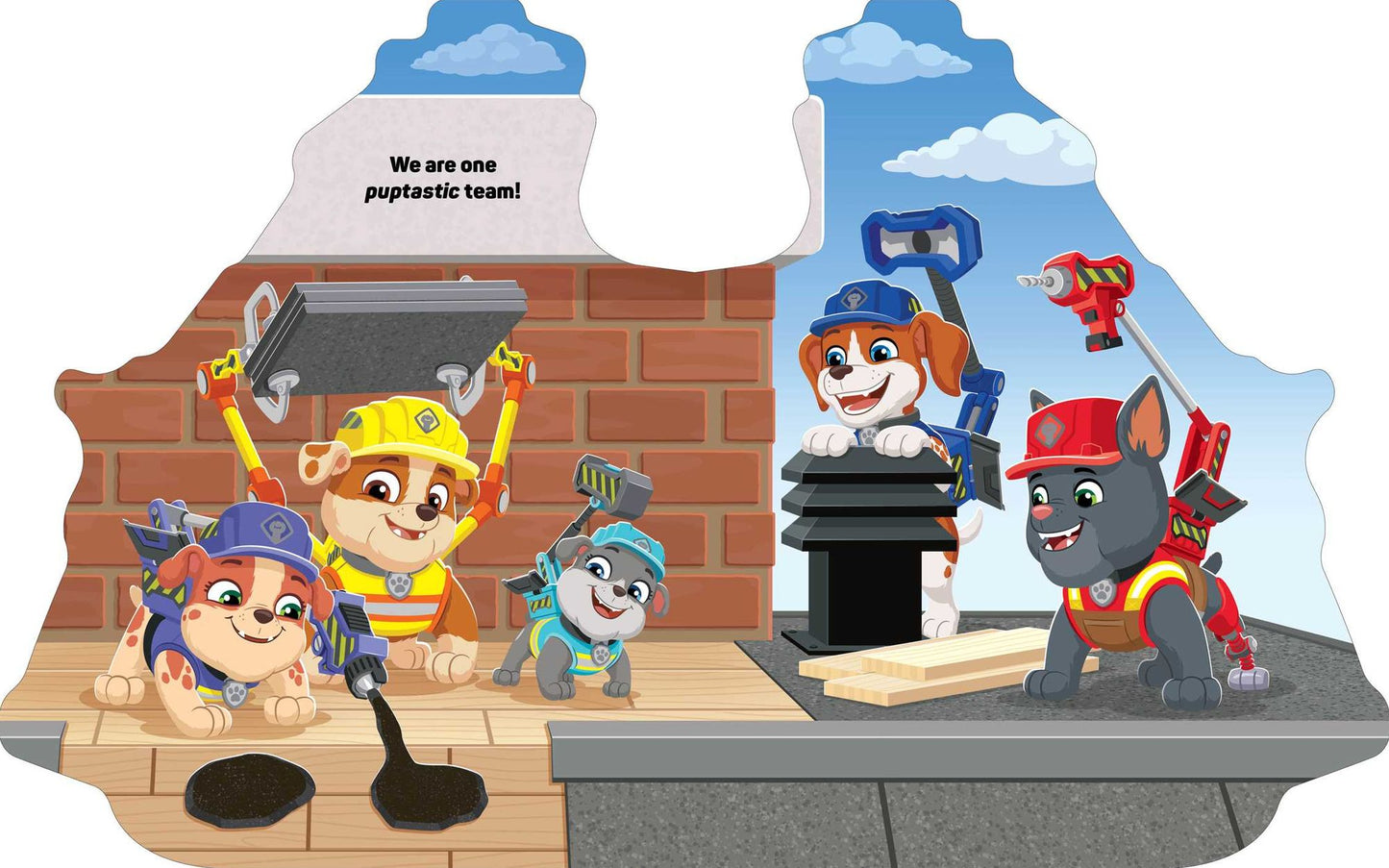 Rubble & Crew: Rubble's Bulldozer Shaped Board Book