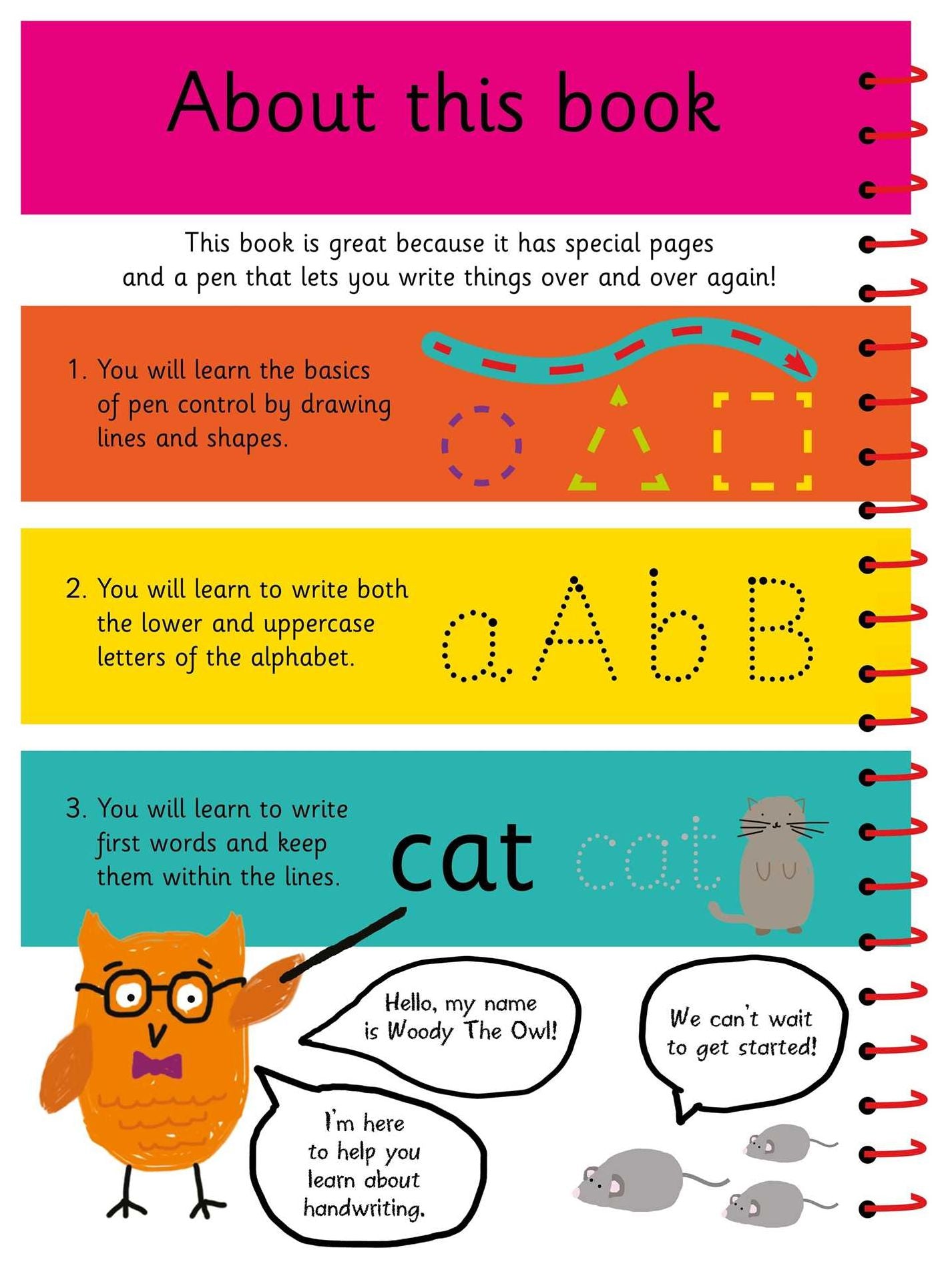 My First Time Learning: My Big Wipe Clean Handwriting: Wipe-Clean Workbook