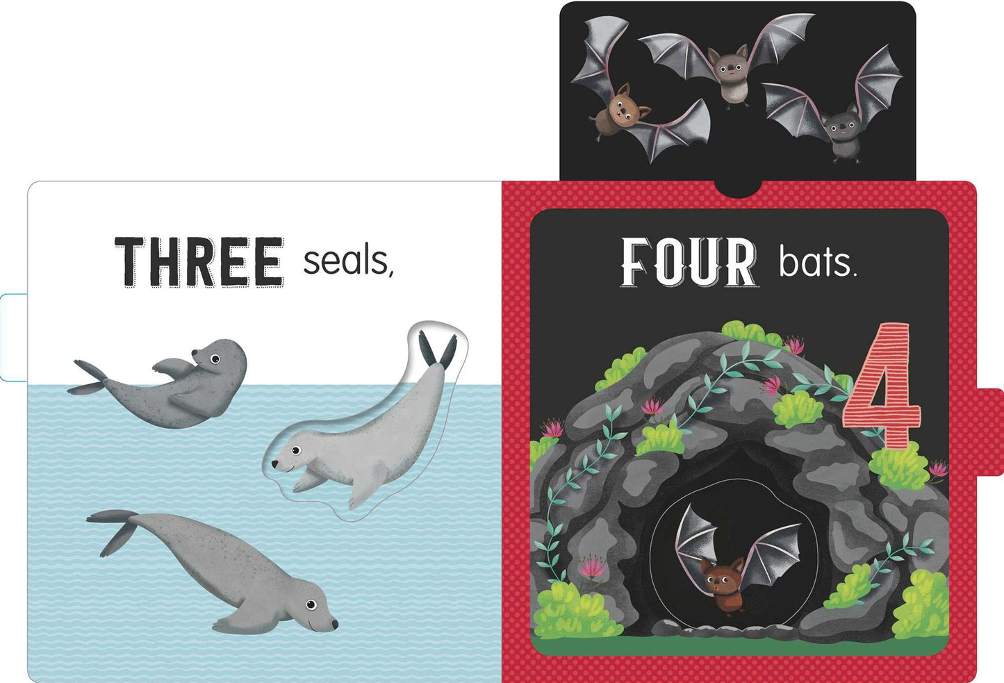 One Mouse, Two Cats: Slide-and-Seek Book