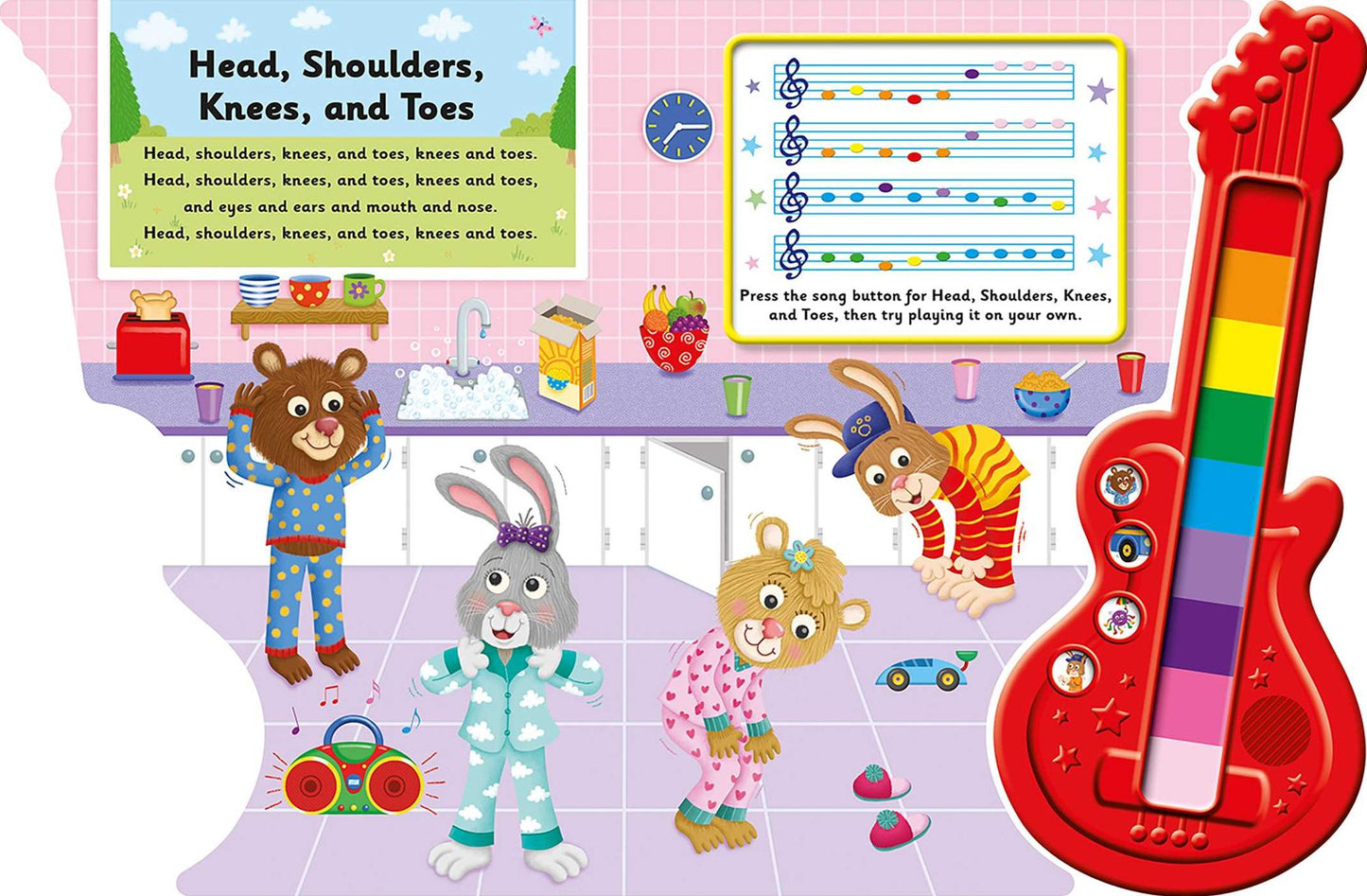 My First Music Book: Guitar (Sound Book): Listen and Learn with 4 Bonus Song Buttons