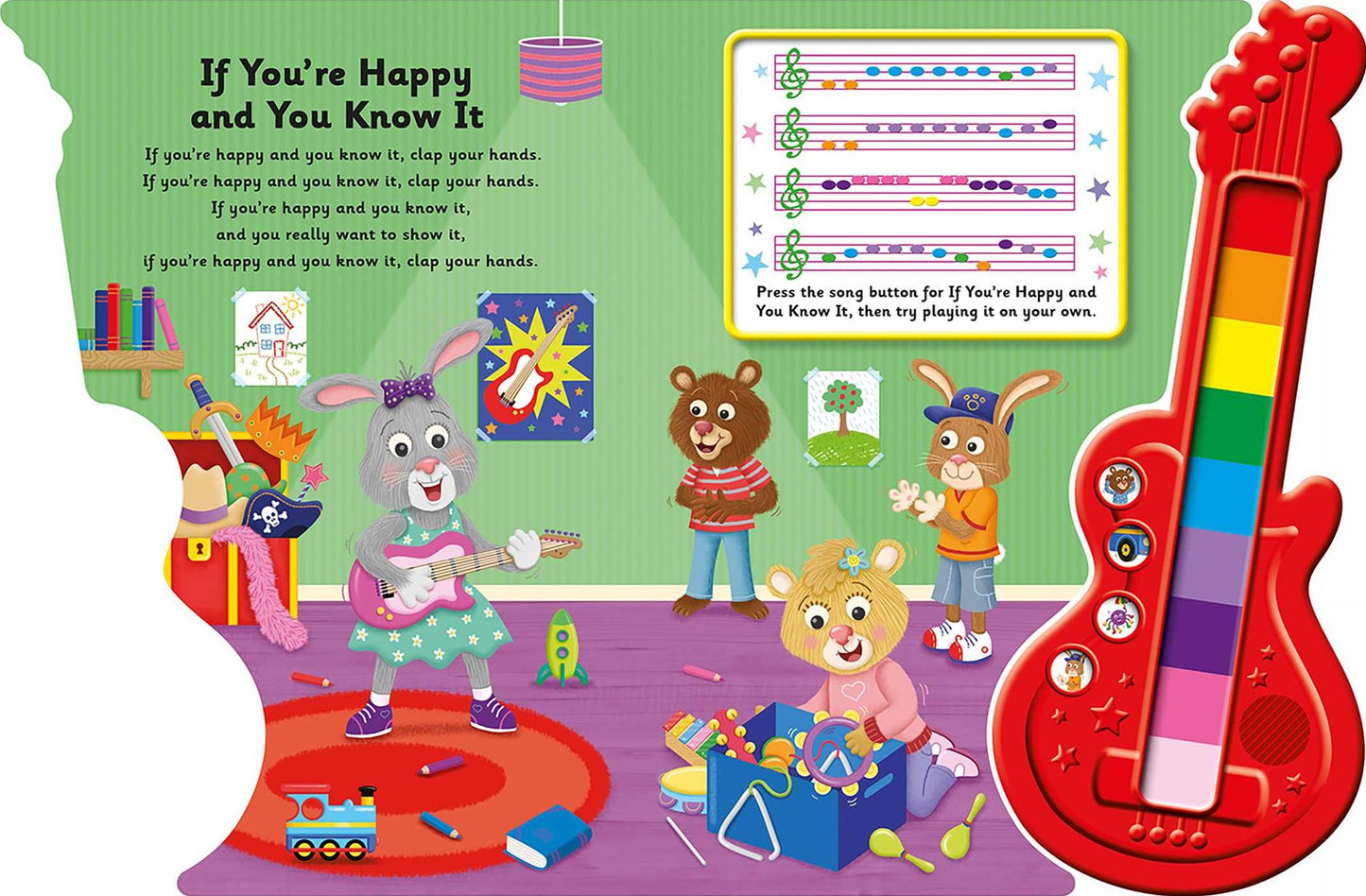 My First Music Book: Guitar (Sound Book): Listen and Learn with 4 Bonus Song Buttons