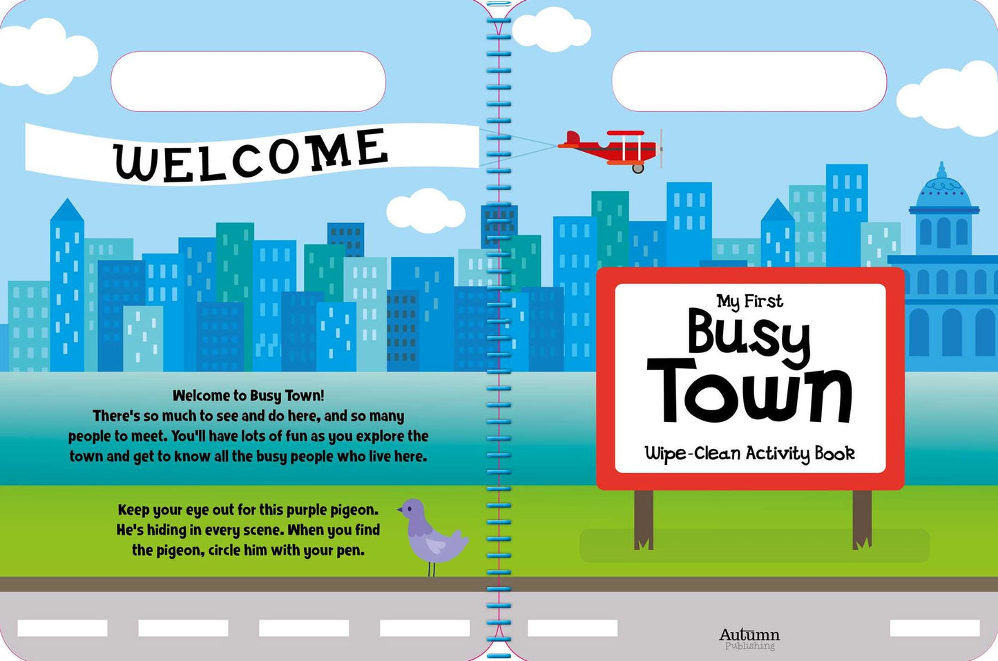 My First Busy Town: Wipe-Clean Activity Book