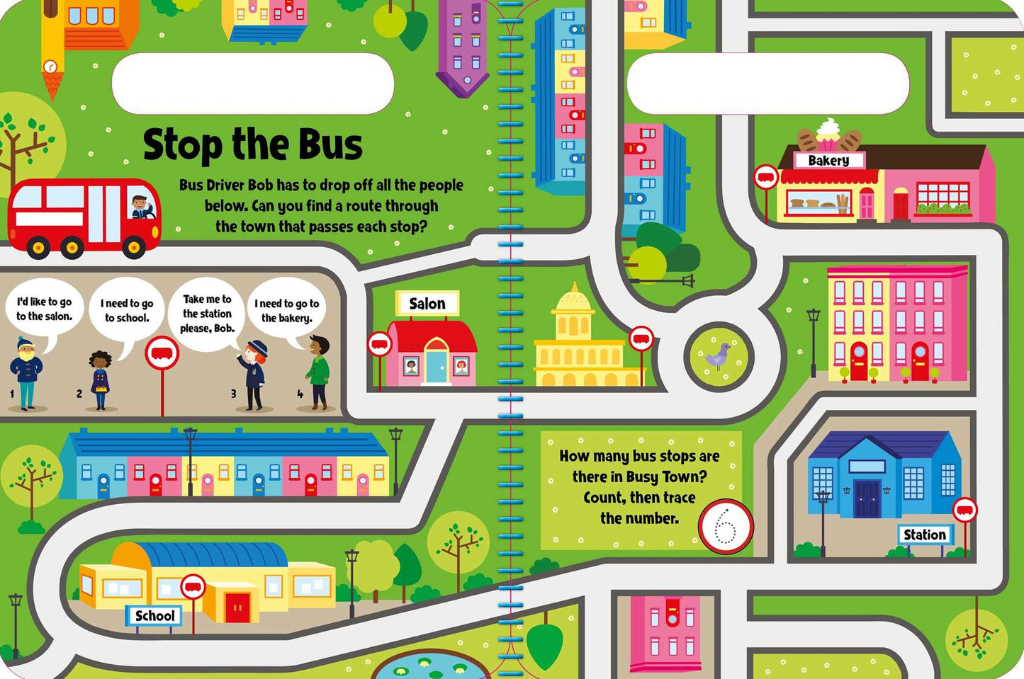 My First Busy Town: Wipe-Clean Activity Book