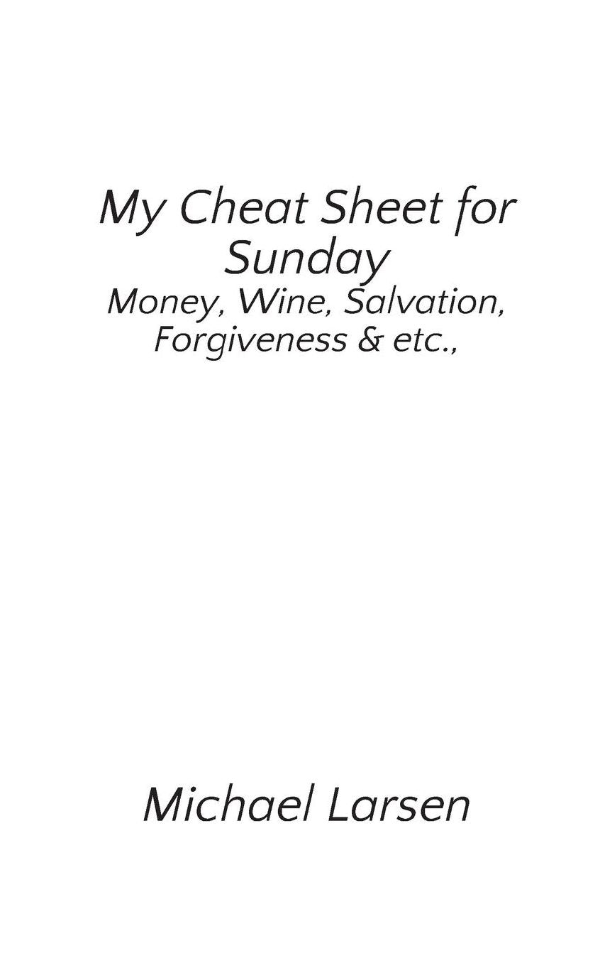 My Cheat Sheet for Sunday