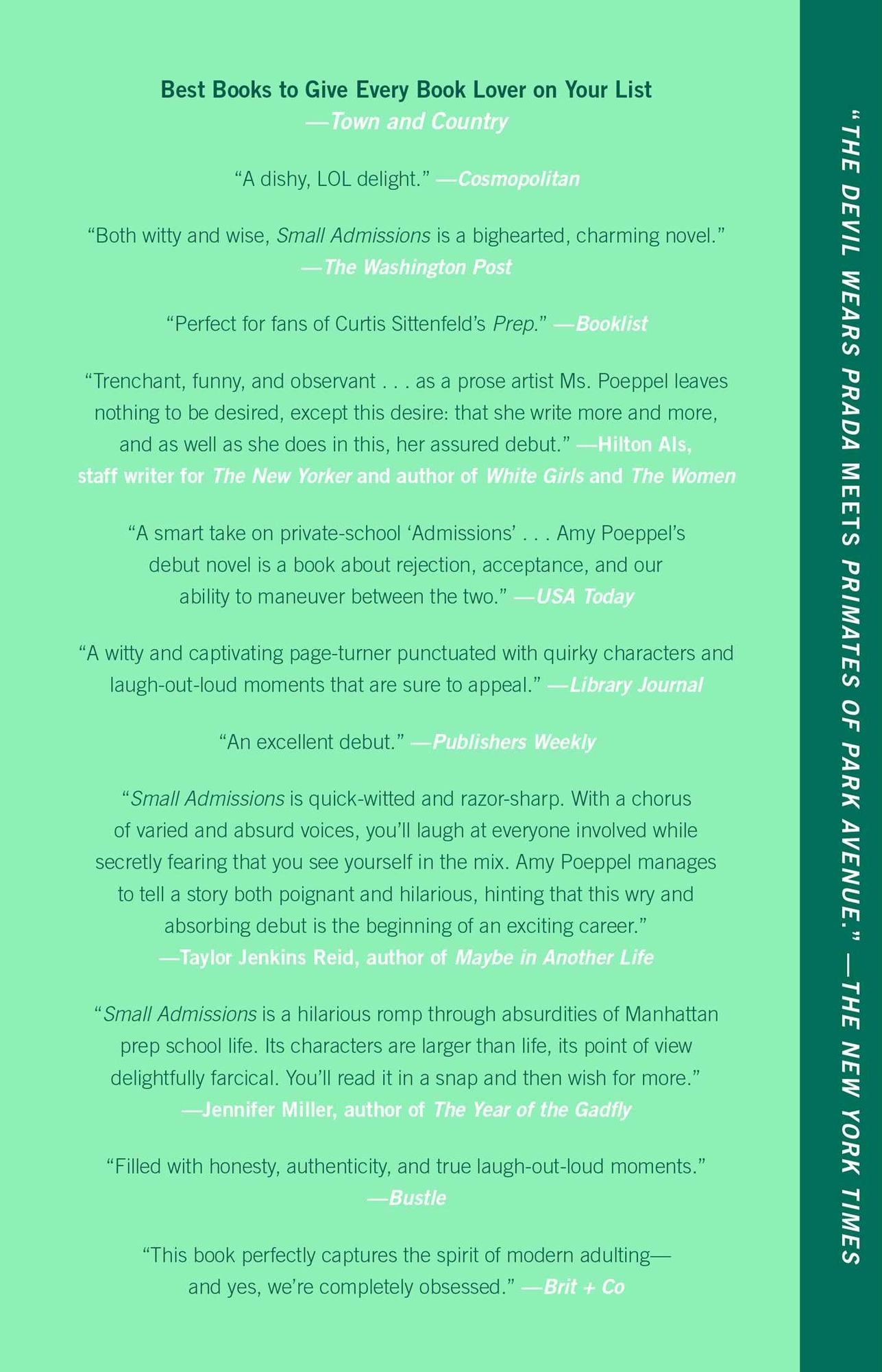 Small Admissions: A Novel