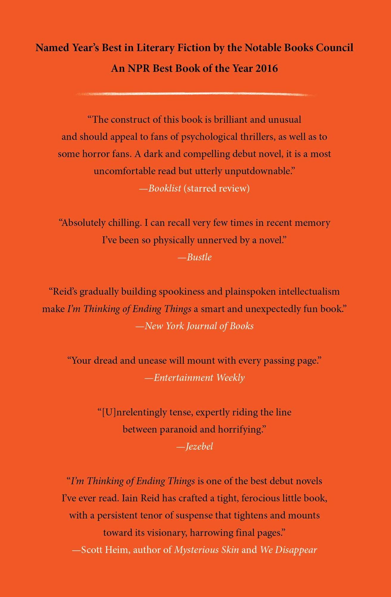 I'm Thinking of Ending Things: A Novel