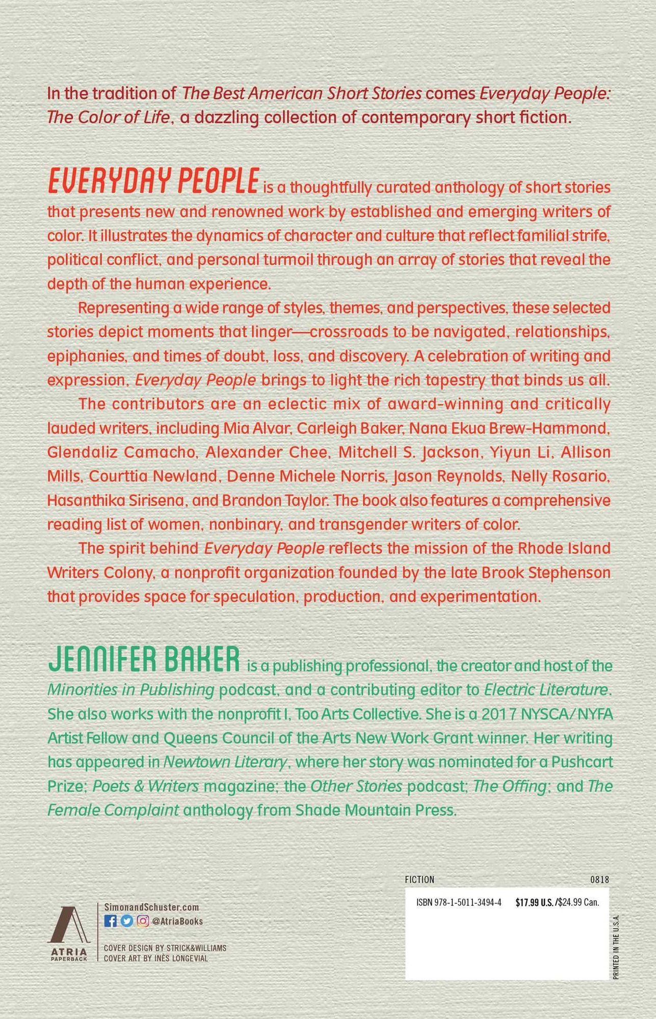 Everyday People: The Color of Life--a Short Story Anthology