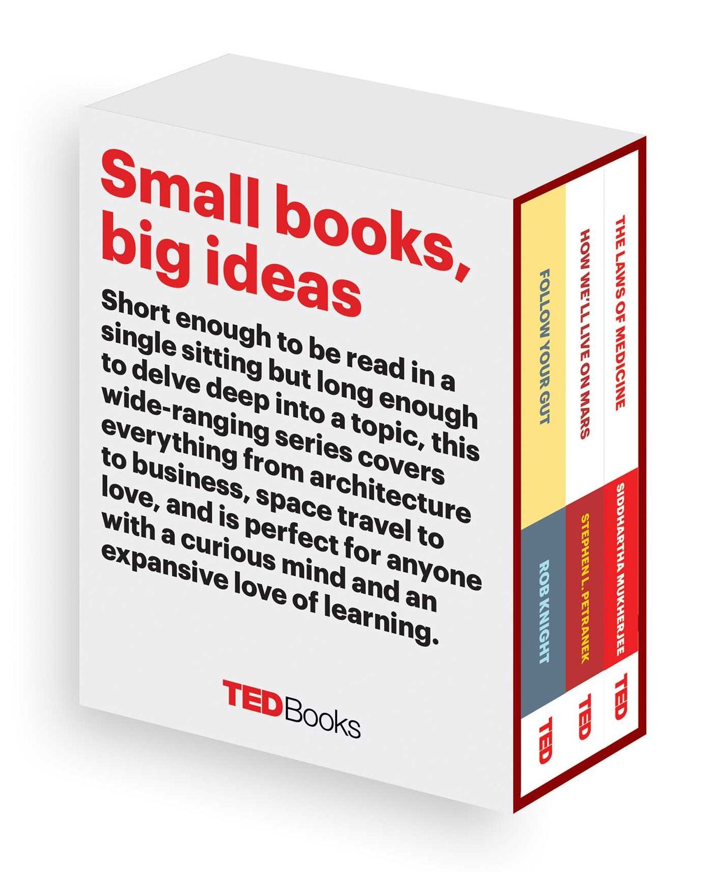 TED Books Box Set: The Science Mind: Follow Your Gut, How We'll Live on Mars, and The Laws of Medicine
