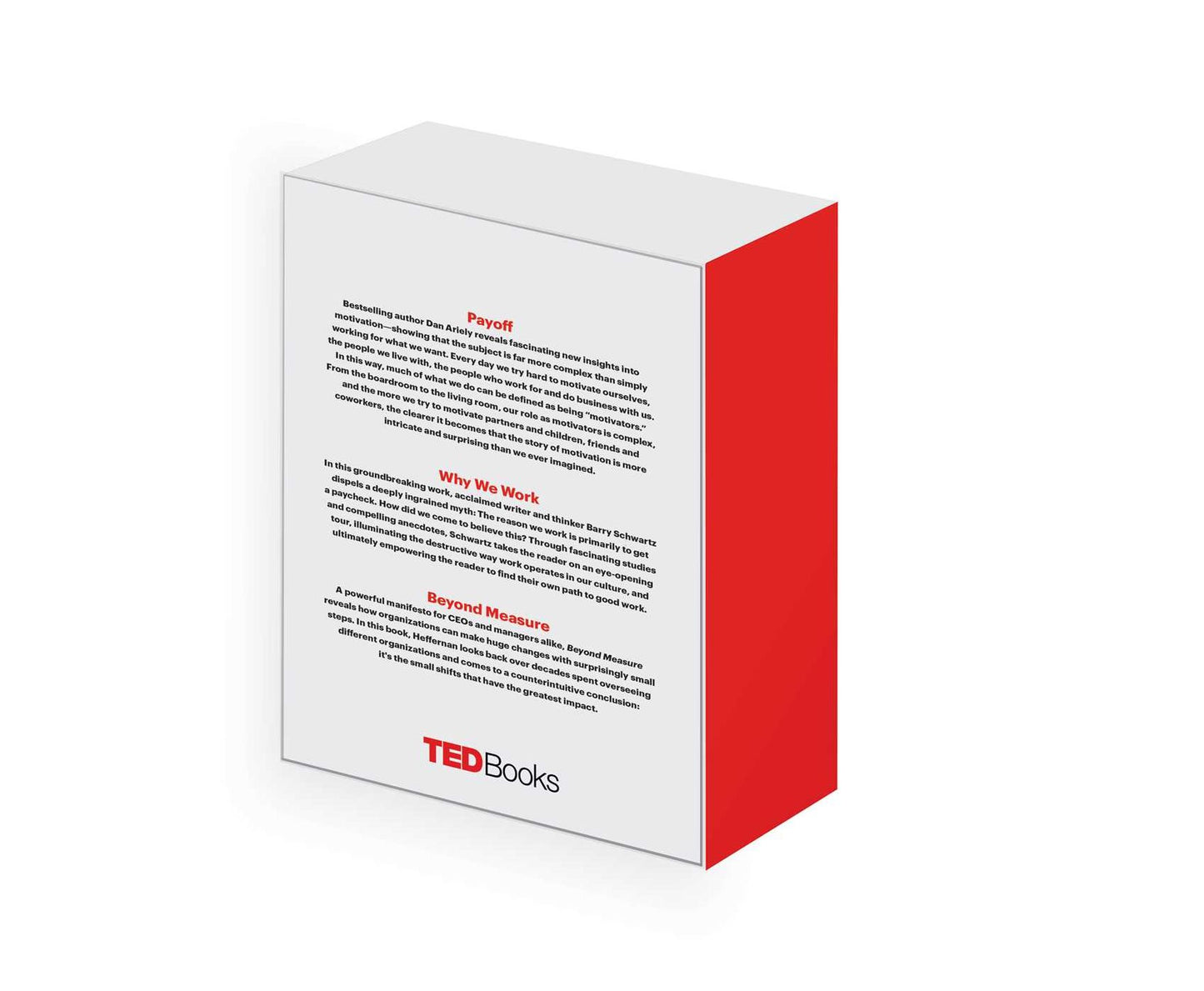 TED Books Box Set: The Business Mind: Beyond Measure, Payoff, and Why We Work