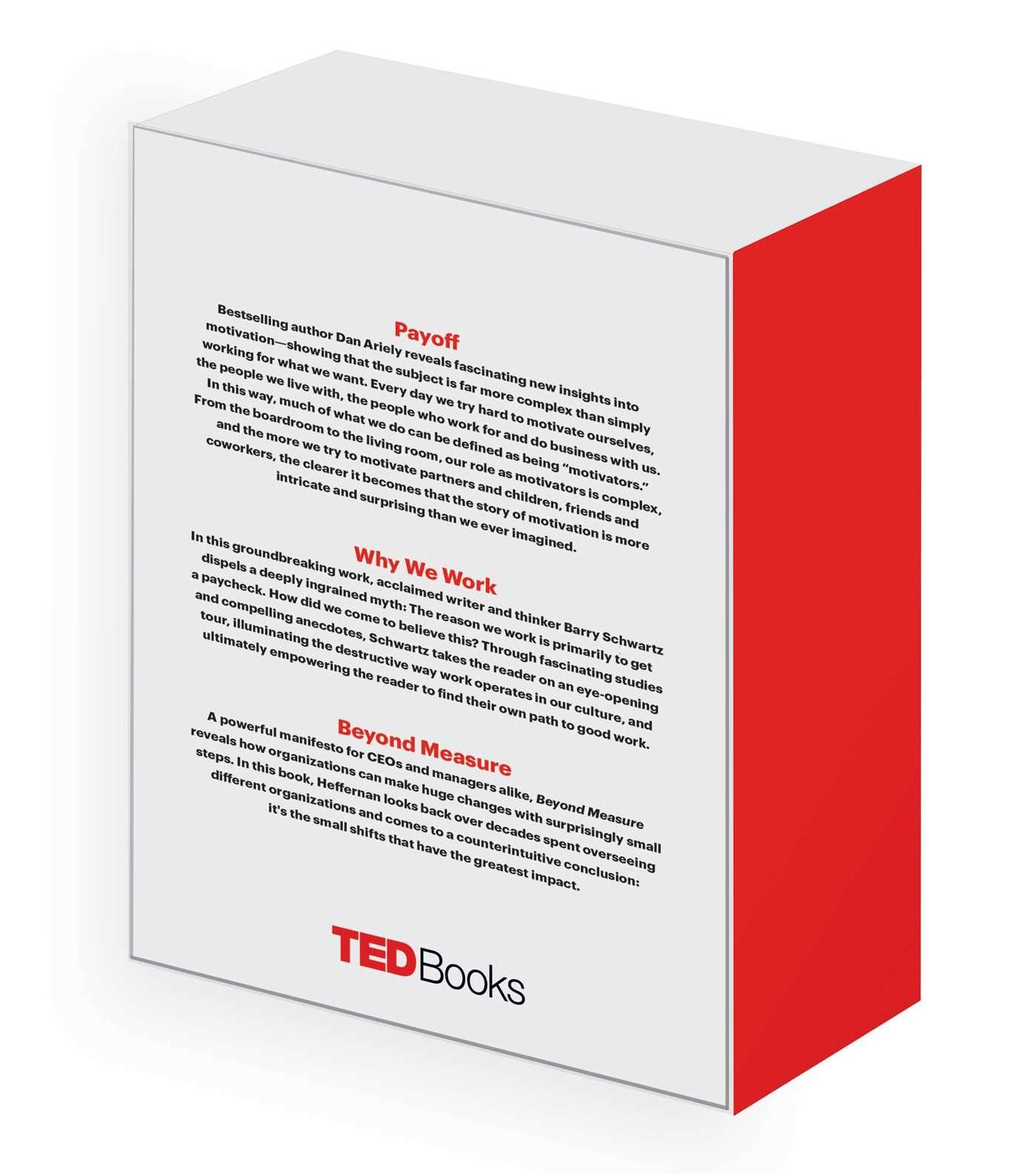 TED Books Box Set: The Business Mind: Beyond Measure, Payoff, and Why We Work