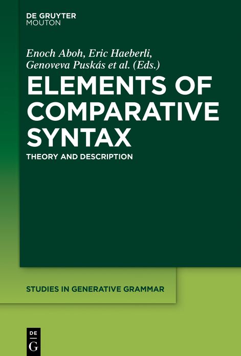 Elements of Comparative Syntax: Theory and Description