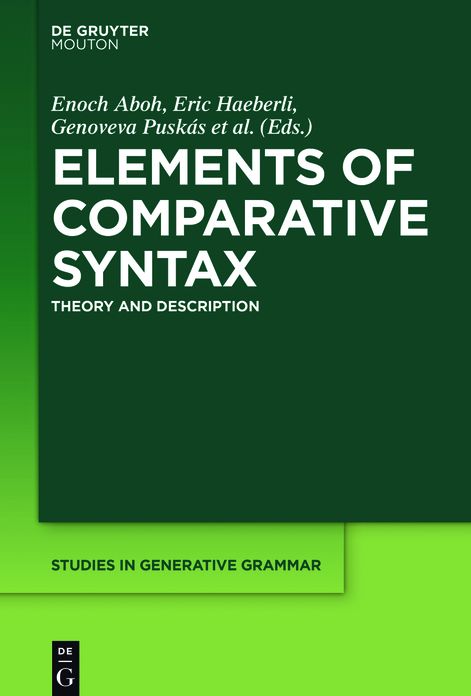 Elements of Comparative Syntax: Theory and Description