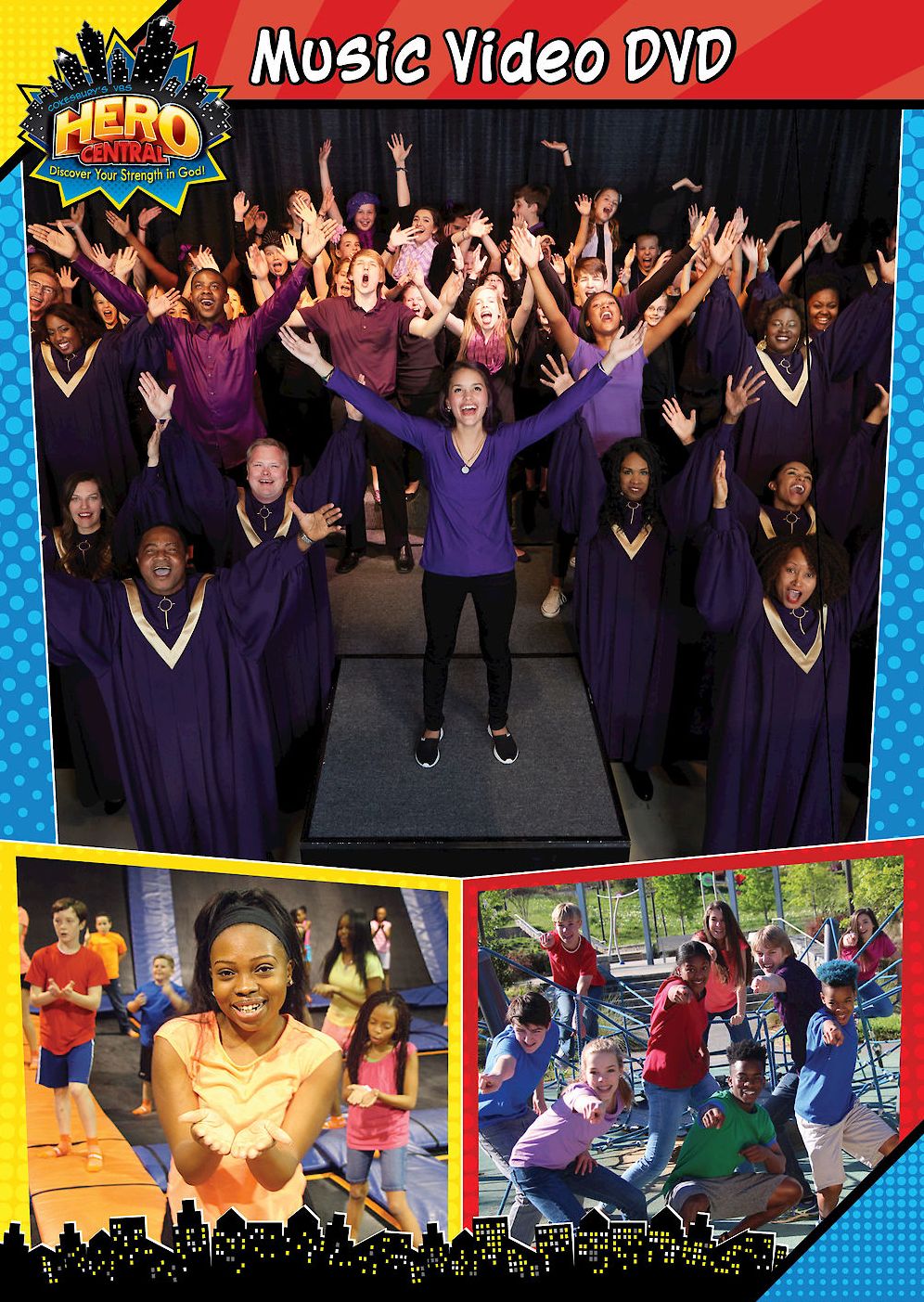 Vacation Bible School 2017 VBS Hero Central Music Video DVD: Discover Your Strength in God!