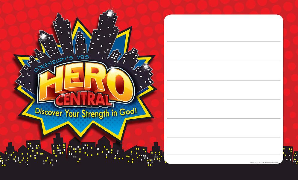 Vacation Bible School 2017 VBS Hero Central Outdoor Banner: Discover Your Strength in God!