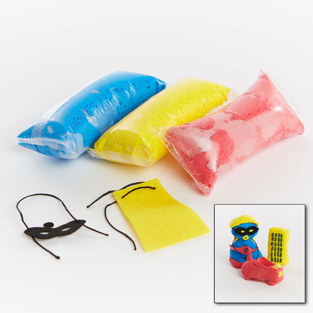 Vacation Bible School 2017 VBS Hero Central Create-a-Hero Clay Set (Pkg of 12)
