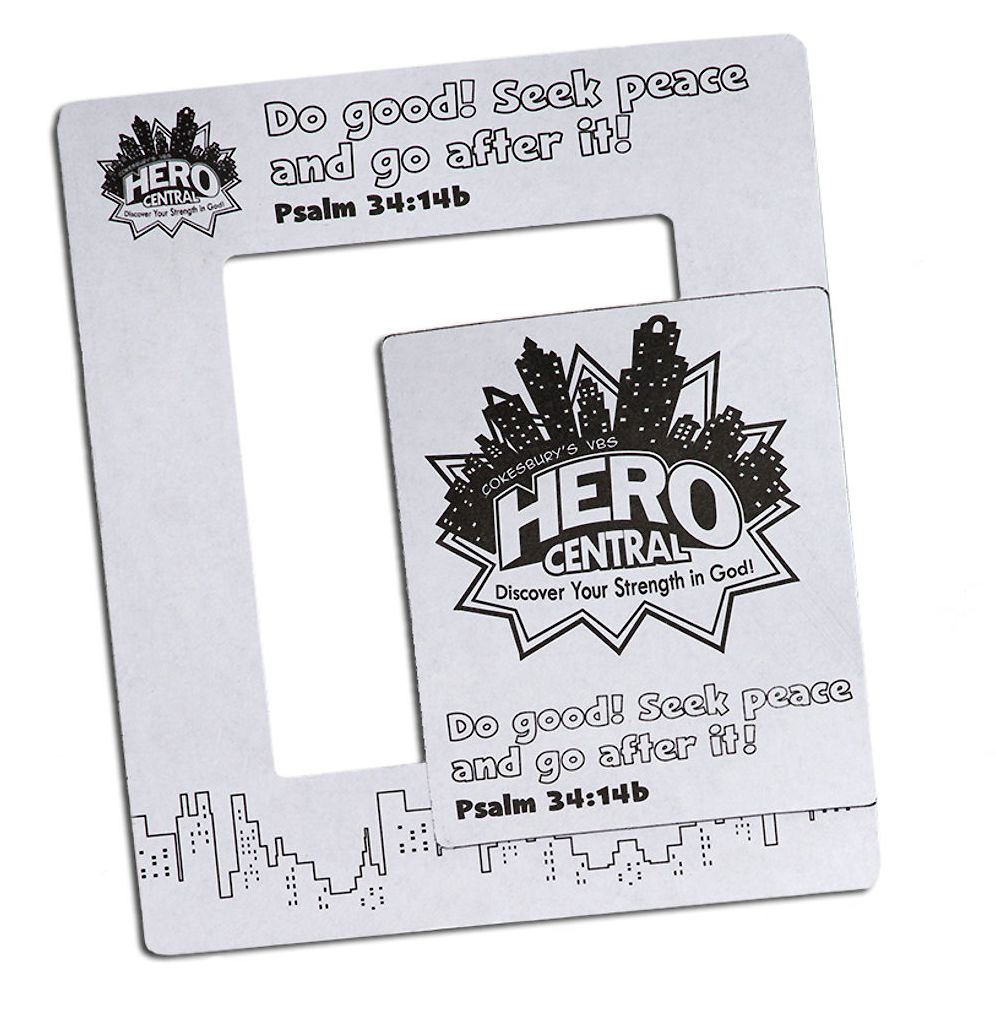 Vacation Bible School 2017 VBS Hero Central Hero Magnetic Frame (Pkg of 12): Discover Your Strength in God!