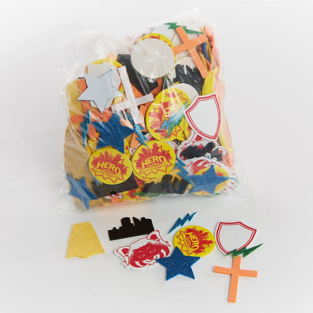 Vacation Bible School 2017 VBS Hero Central Stay Put Glitter Stickers: Discover Your Strength in God!