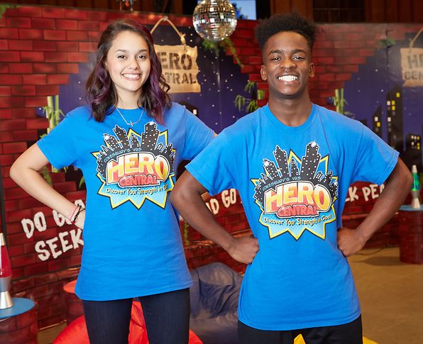 Vacation Bible School 2017 VBS Hero Central Leader T-Shirt Size Small: Discover Your Strength in God!