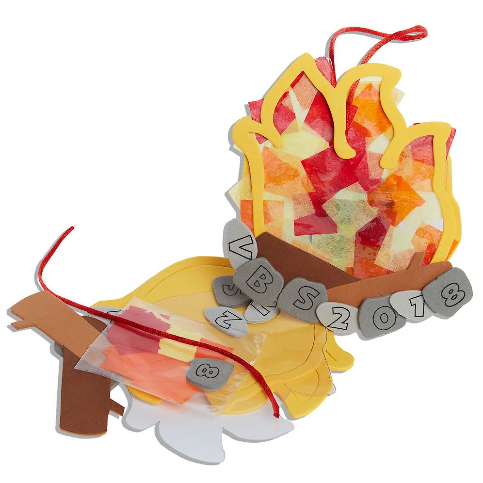 Vacation Bible School (Vbs) 2018 Rolling River Rampage Campfire Suncatcher Craft Kit (Pkg of 12): Experience the Ride of a Lifetime with God!