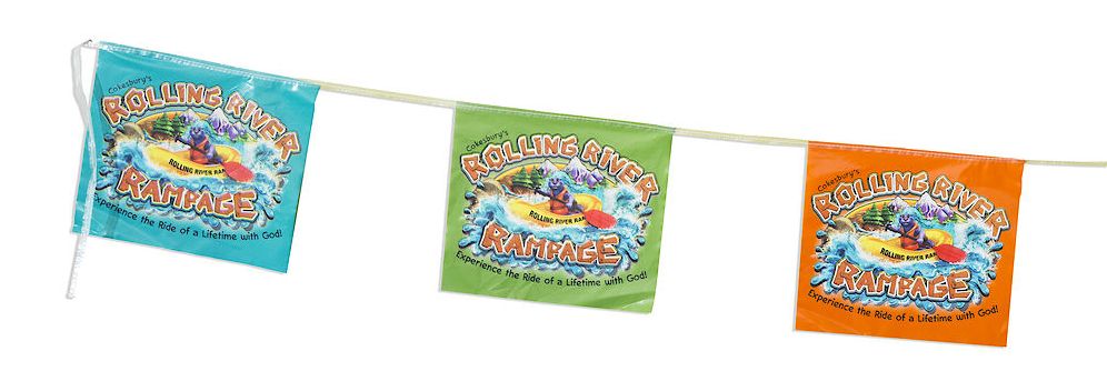 Vacation Bible School (Vbs) 2018 Rolling River Rampage String Flags: Experience the Ride of a Lifetime with God!