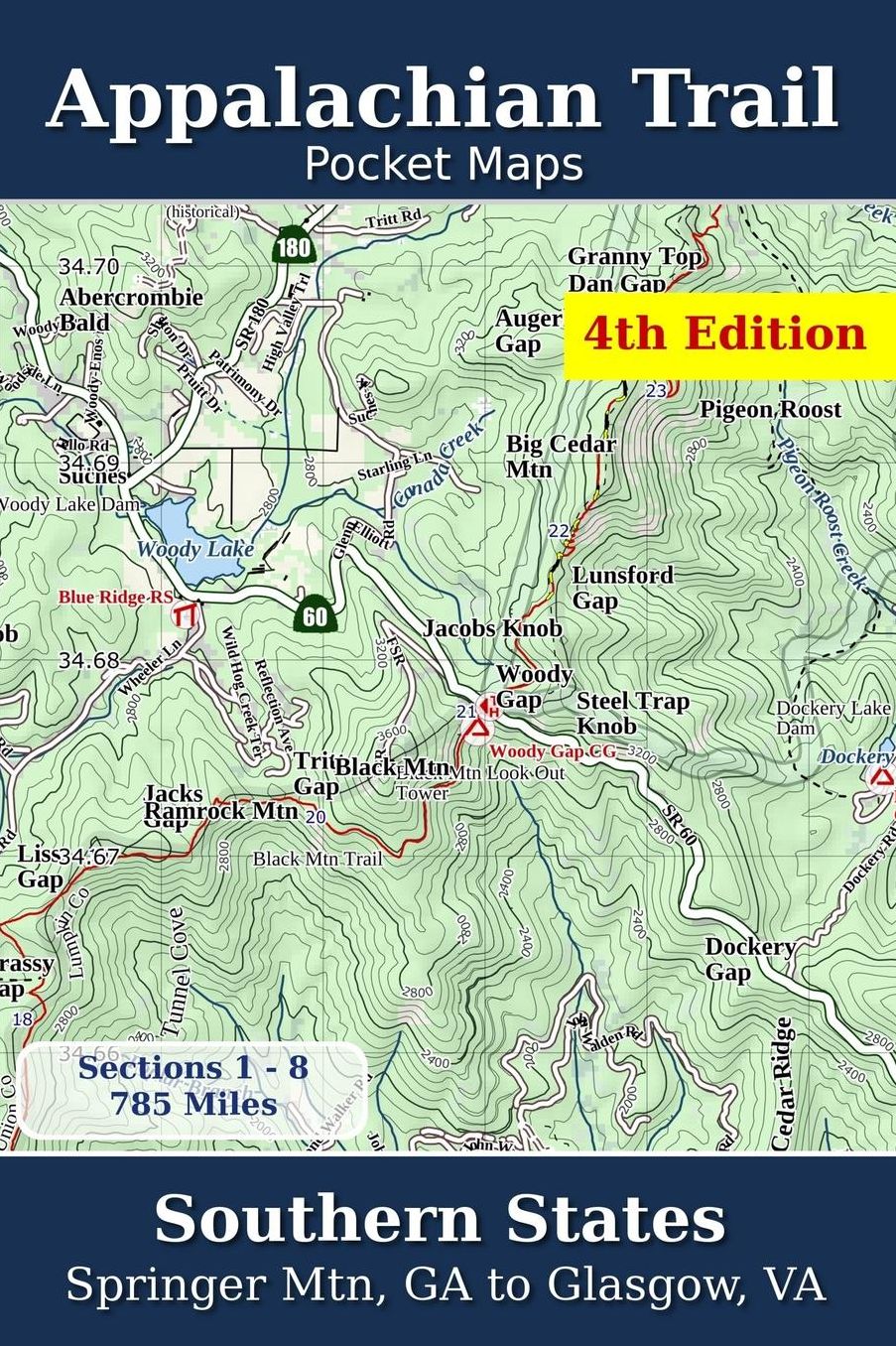 Appalachian Trail Pocket Maps - Southern States