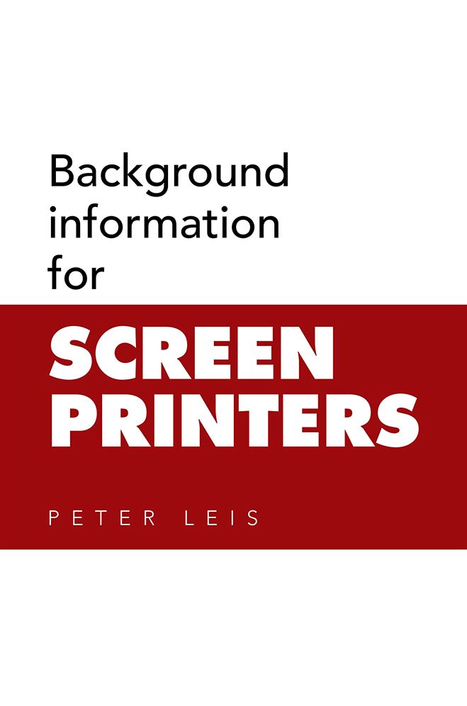 Background information for SCREEN PRINTERS