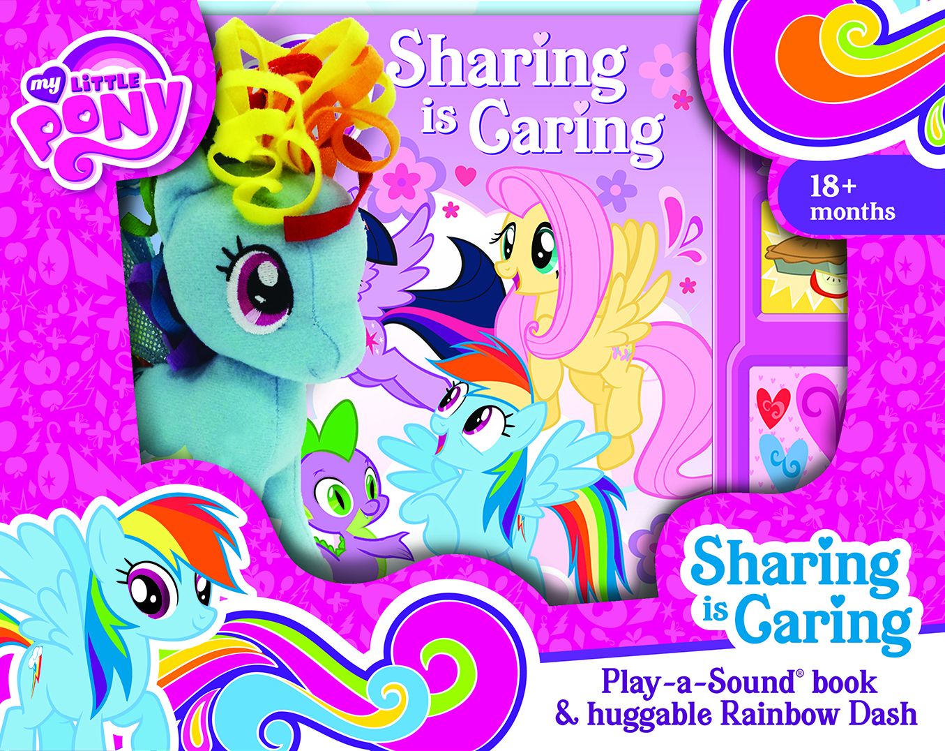 My Little Pony Sharing is Caring: 18+ months; Play-a-Sound Book & Huggable Rainbow Dash