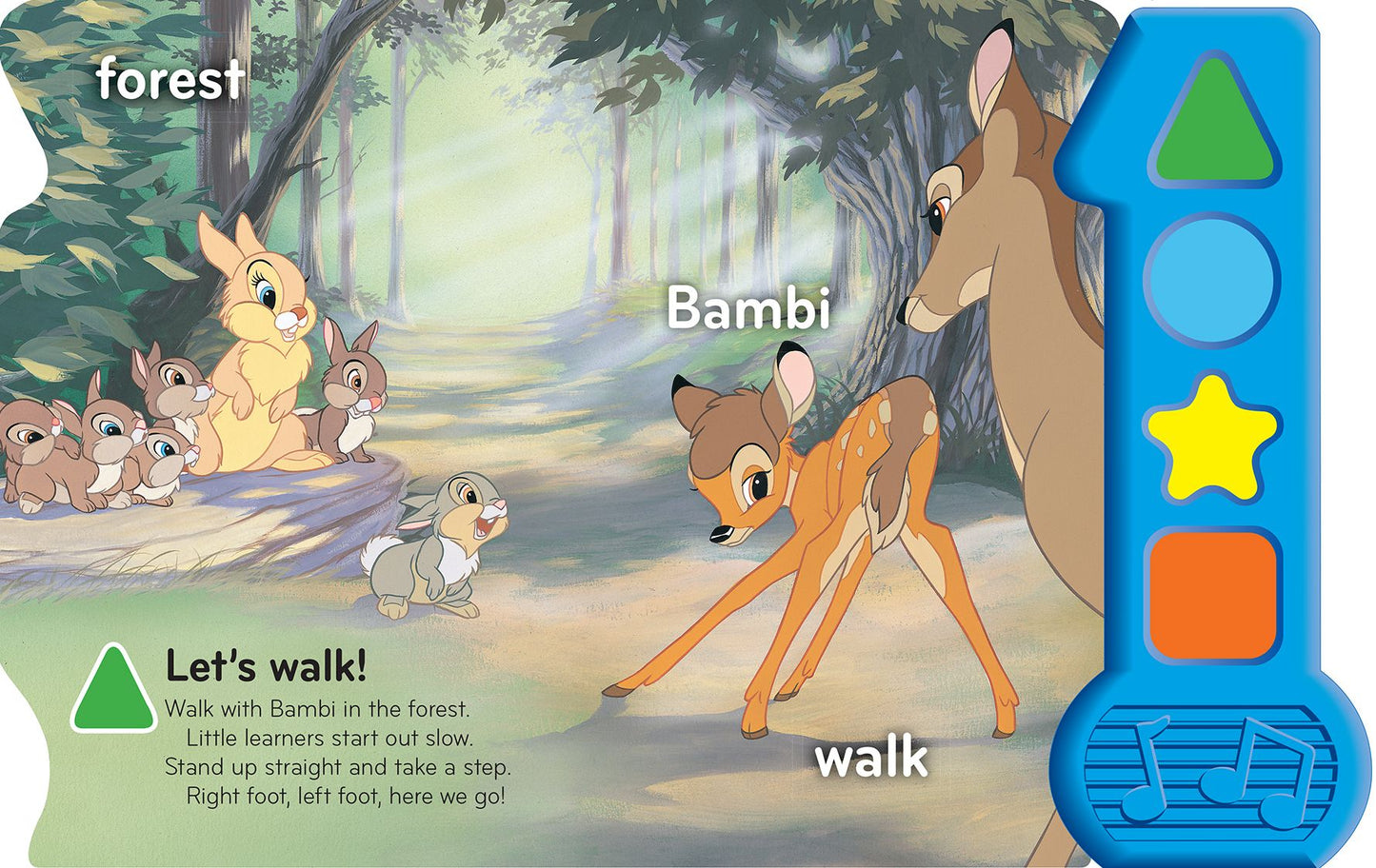Disney Let's Go! Walk, Run, Swim, Fly: Baby's First Play-a-Sound