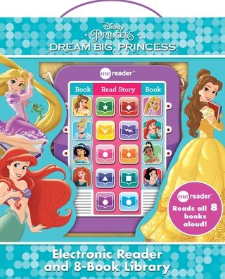 Disney Princess Dream Big, Princess Electronic Story Reader and 8-Book Library: Me Reader Reads All 8 Books Aloud!