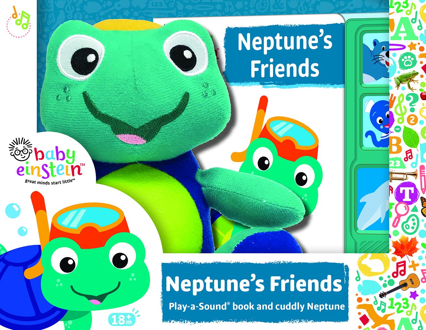 Baby Einstein Great Minds Start Little Neptune's Friends: Play-a-Sound Book and Cuddly Neptune