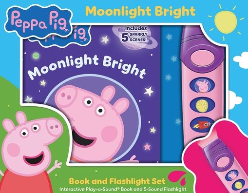 Peppa Pig Moonlight Bright Book and Flashlight Set: Play-a-Sound