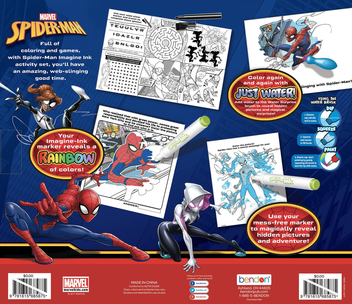 Imagine Ink 4 in 1: Spiderman