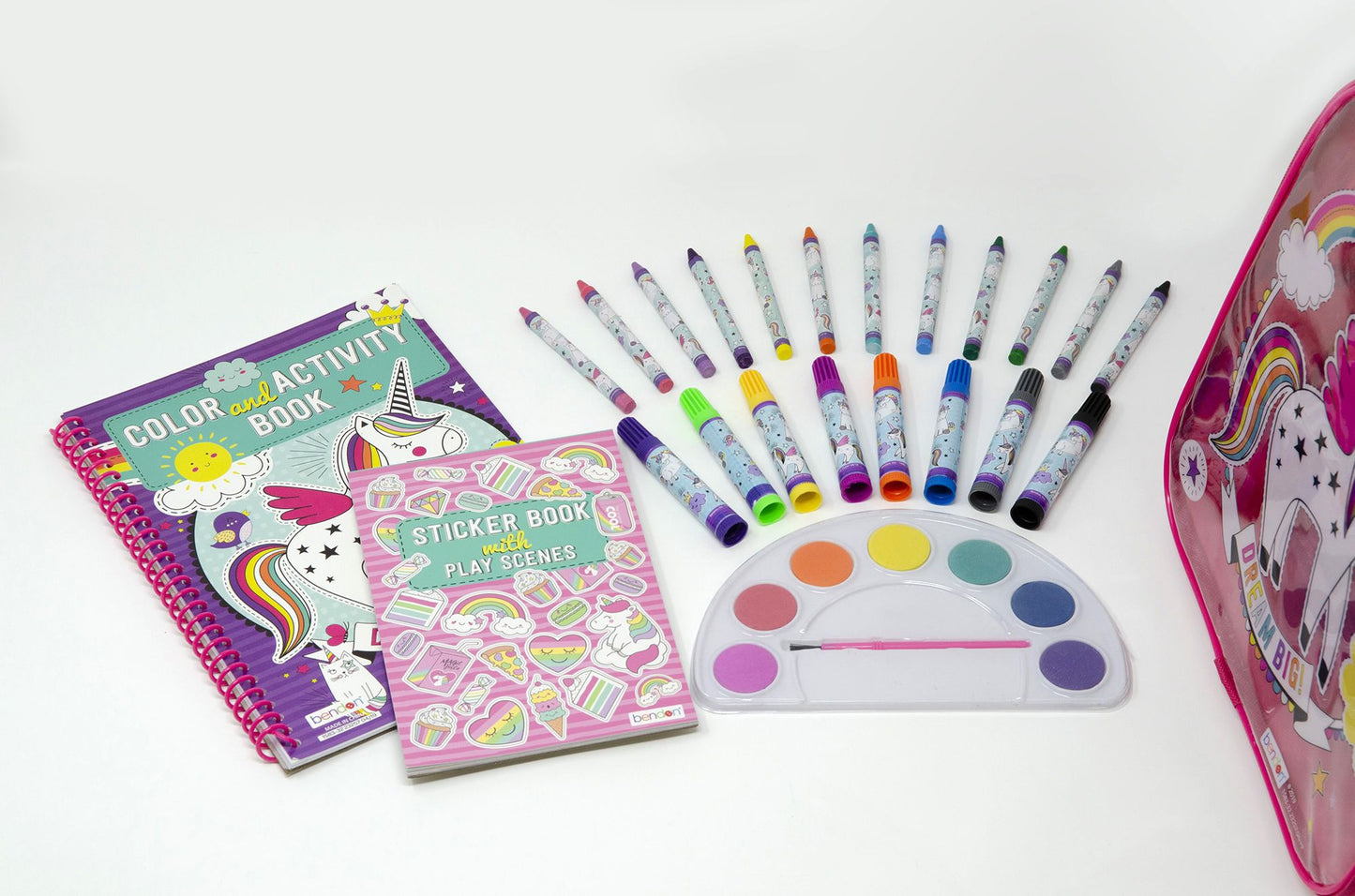 Unicorn Backpack Travel Coloring and Activity Set