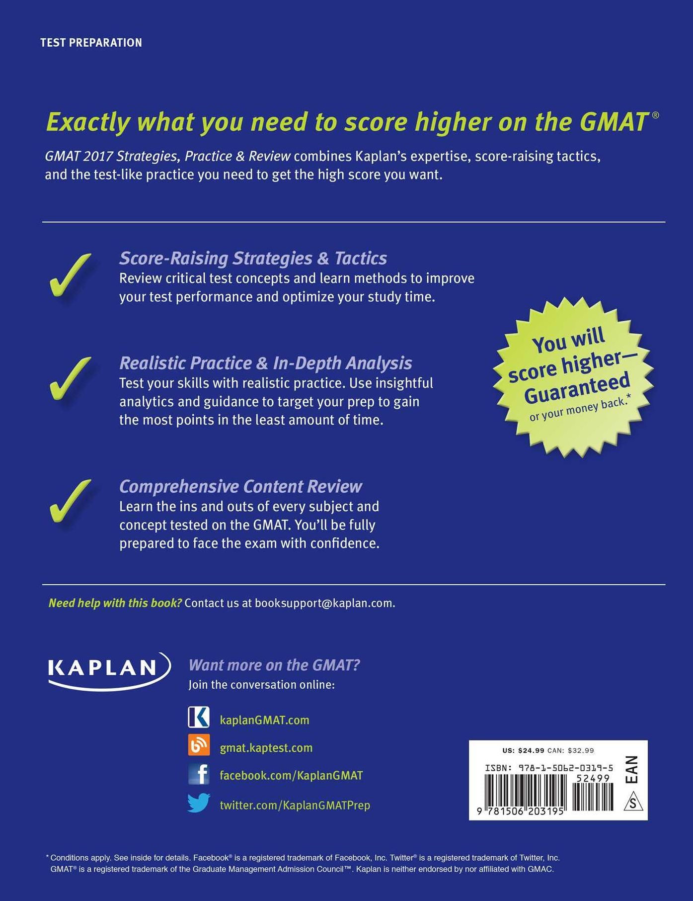 GMAT 2017 Strategies, Practice & Review with 2 Practice Tests: Online + Book