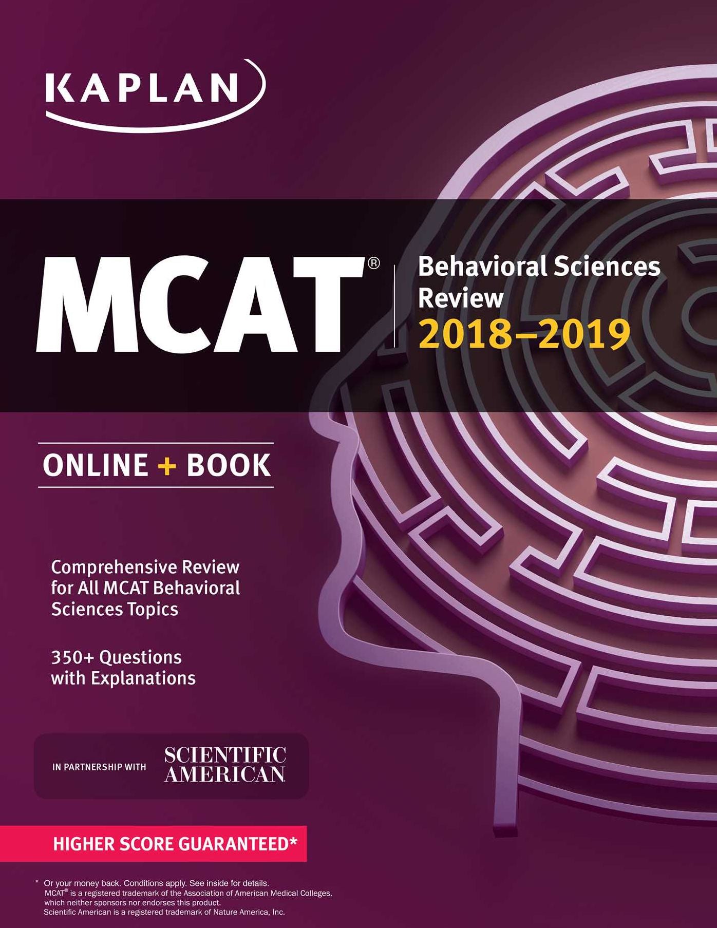 MCAT Behavioral Sciences Review 2018-2019: Online + Book