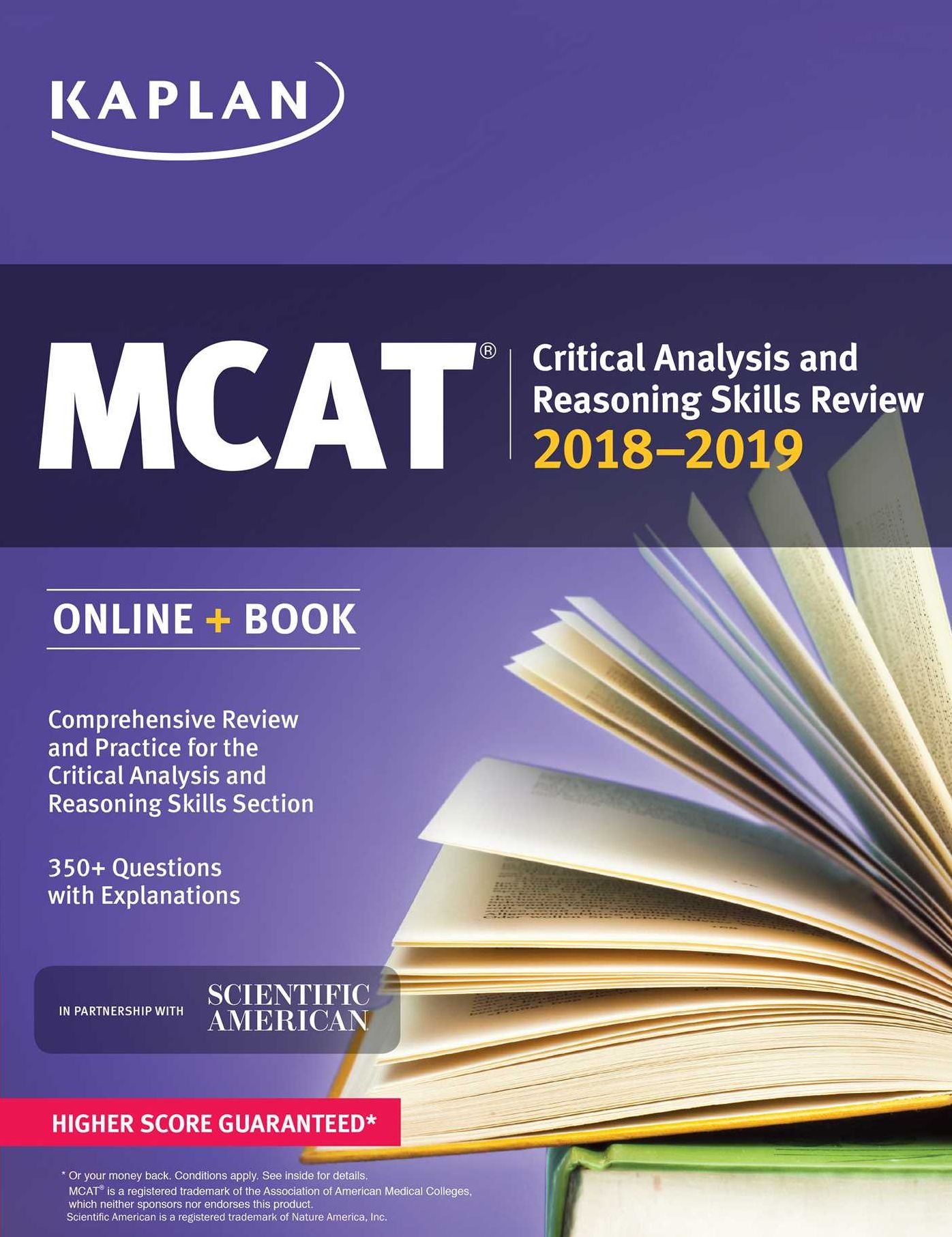 MCAT Critical Analysis and Reasoning Skills Review 2018-2019: Online + Book