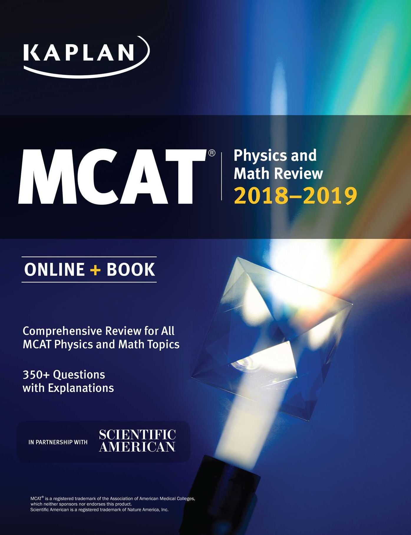 MCAT Physics and Math Review 2018-2019: Online + Book