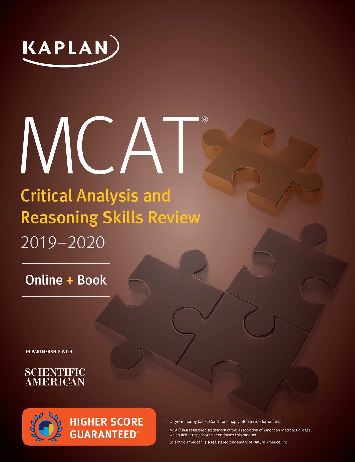 MCAT Critical Analysis and Reasoning Skills Review 2019-2020: Online + Book