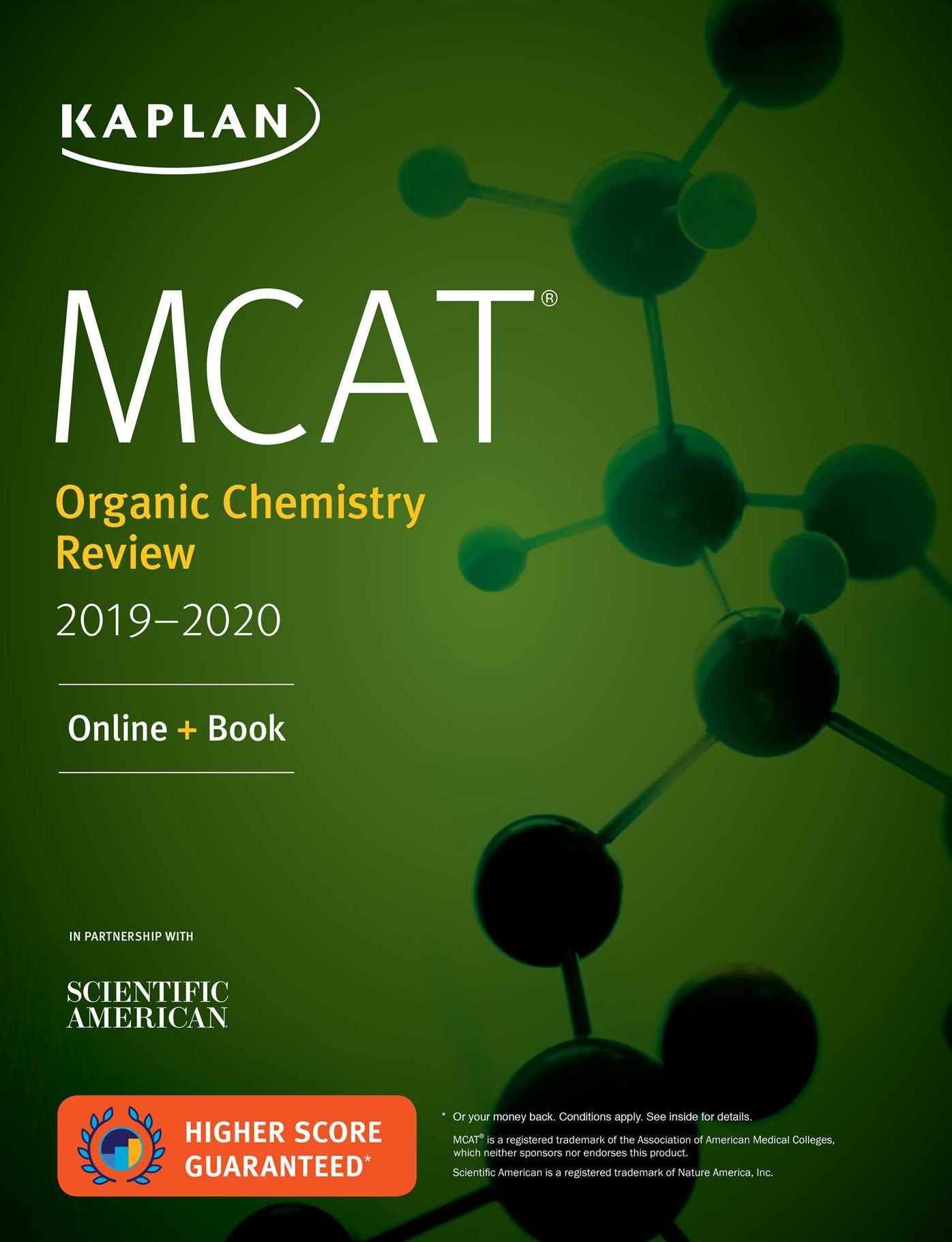 MCAT Organic Chemistry Review 2019-2020: Online + Book