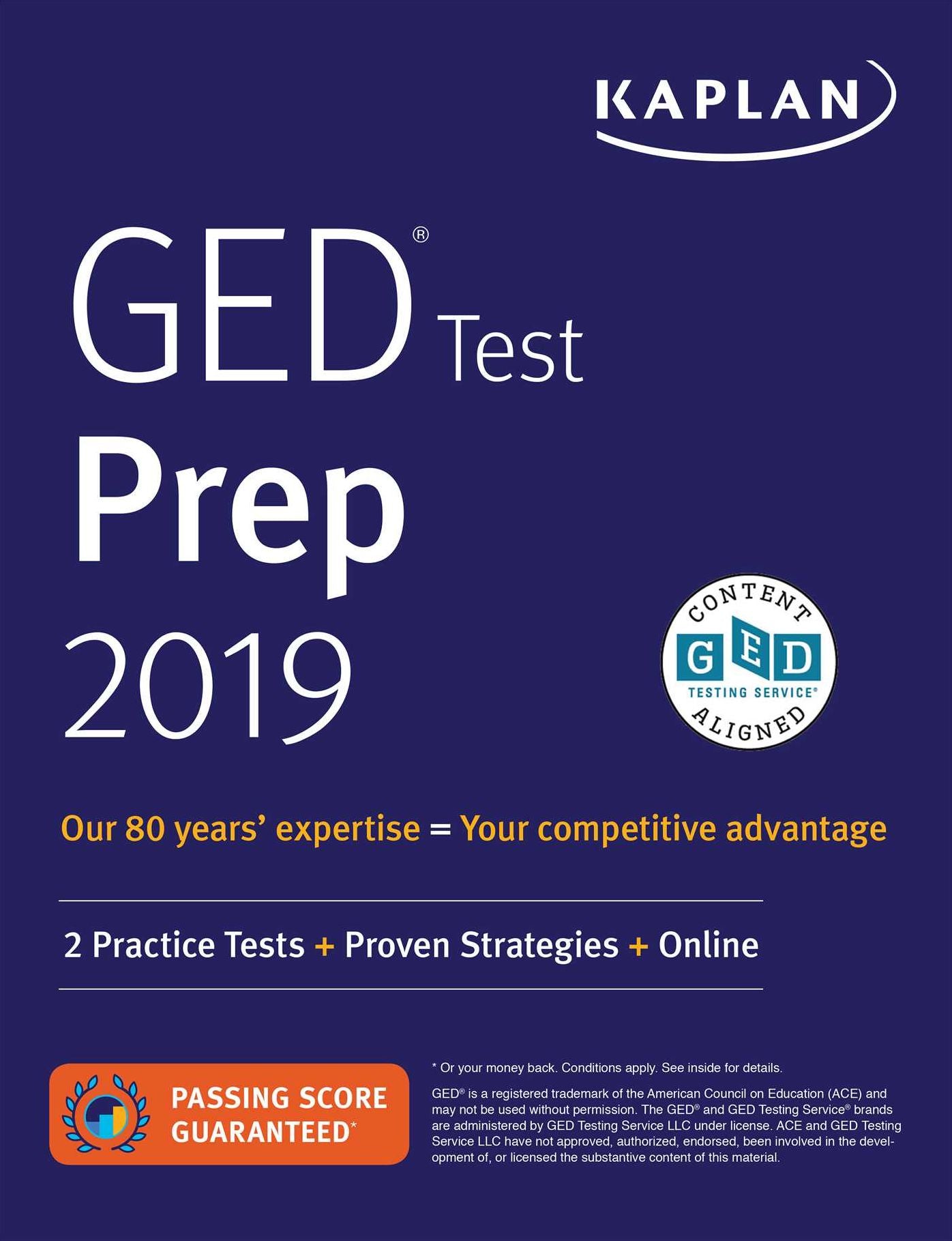 Kaplan Ged Test Prep 2019 : 2 Practice Tests + Proven Strategies