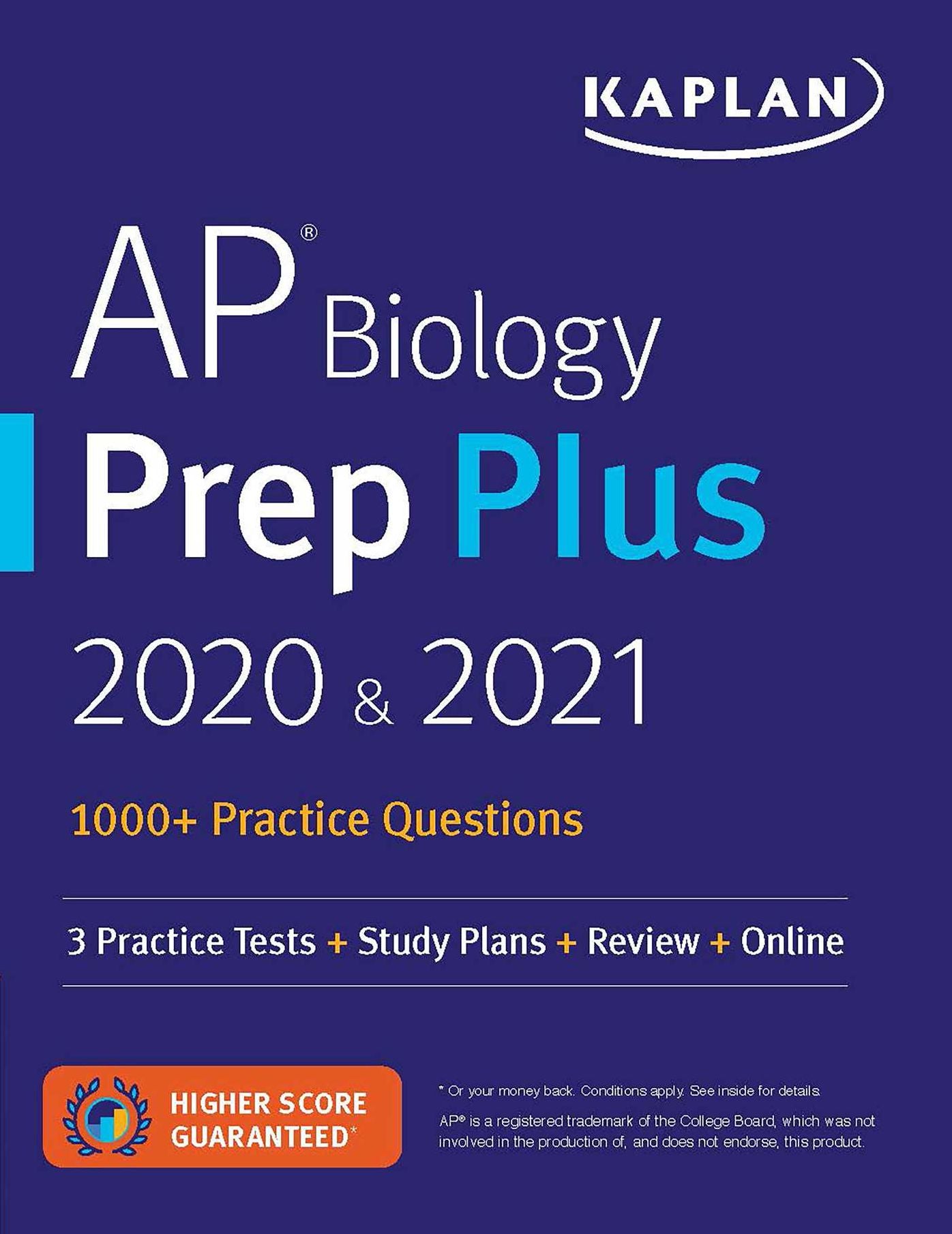 AP Biology Prep Plus 2020 & 2021: 3 Practice Tests + Study Plans + Review + Online