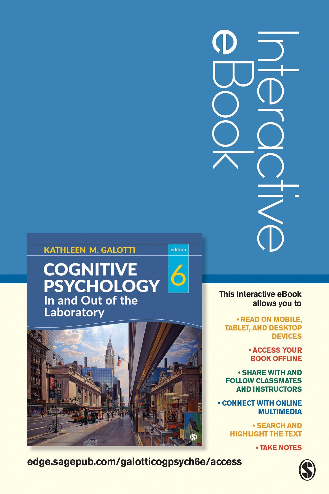 Cognitive Psychology In and Out of the Laboratory Interactive eBook