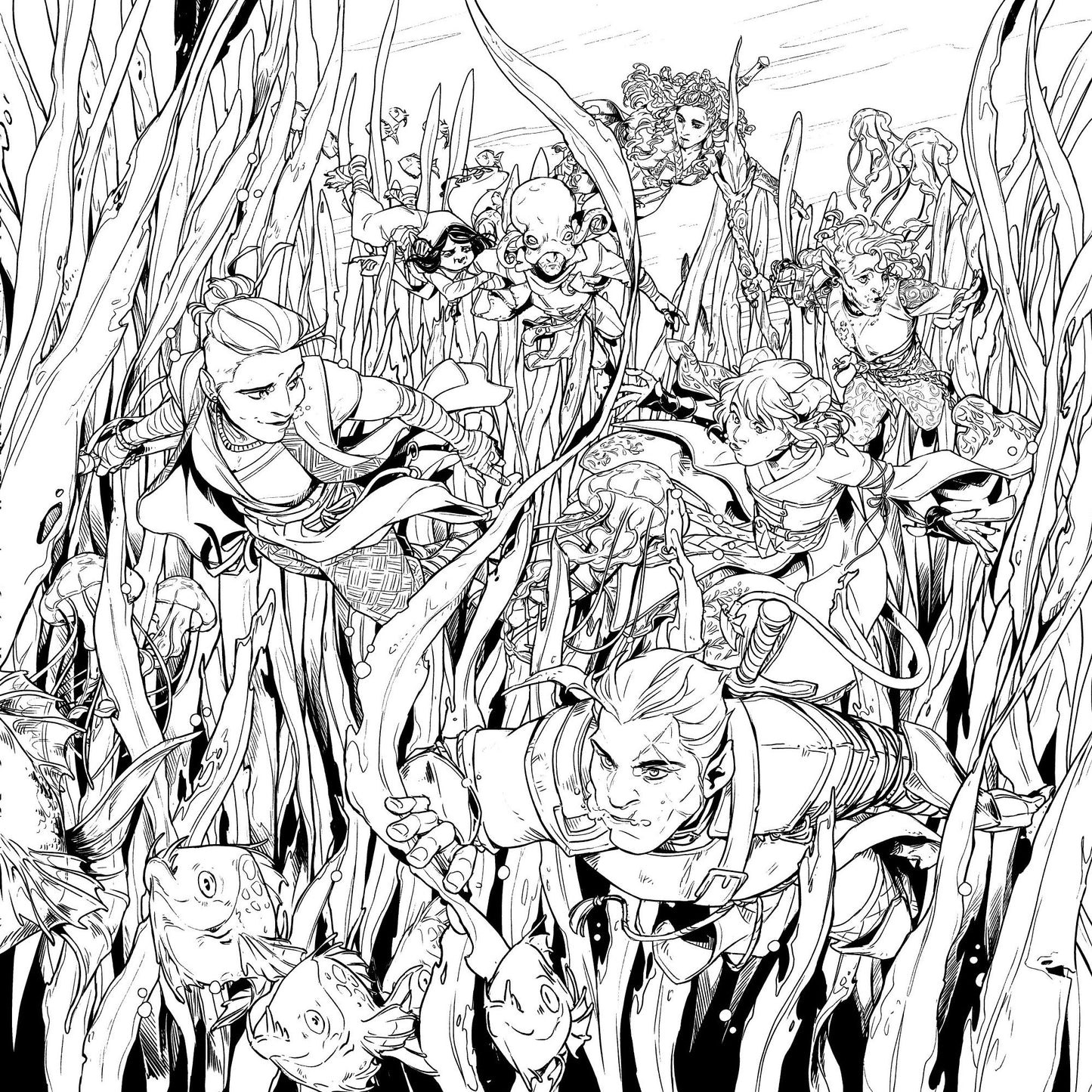 Critical Role: The Mighty Nein Coloring Book
