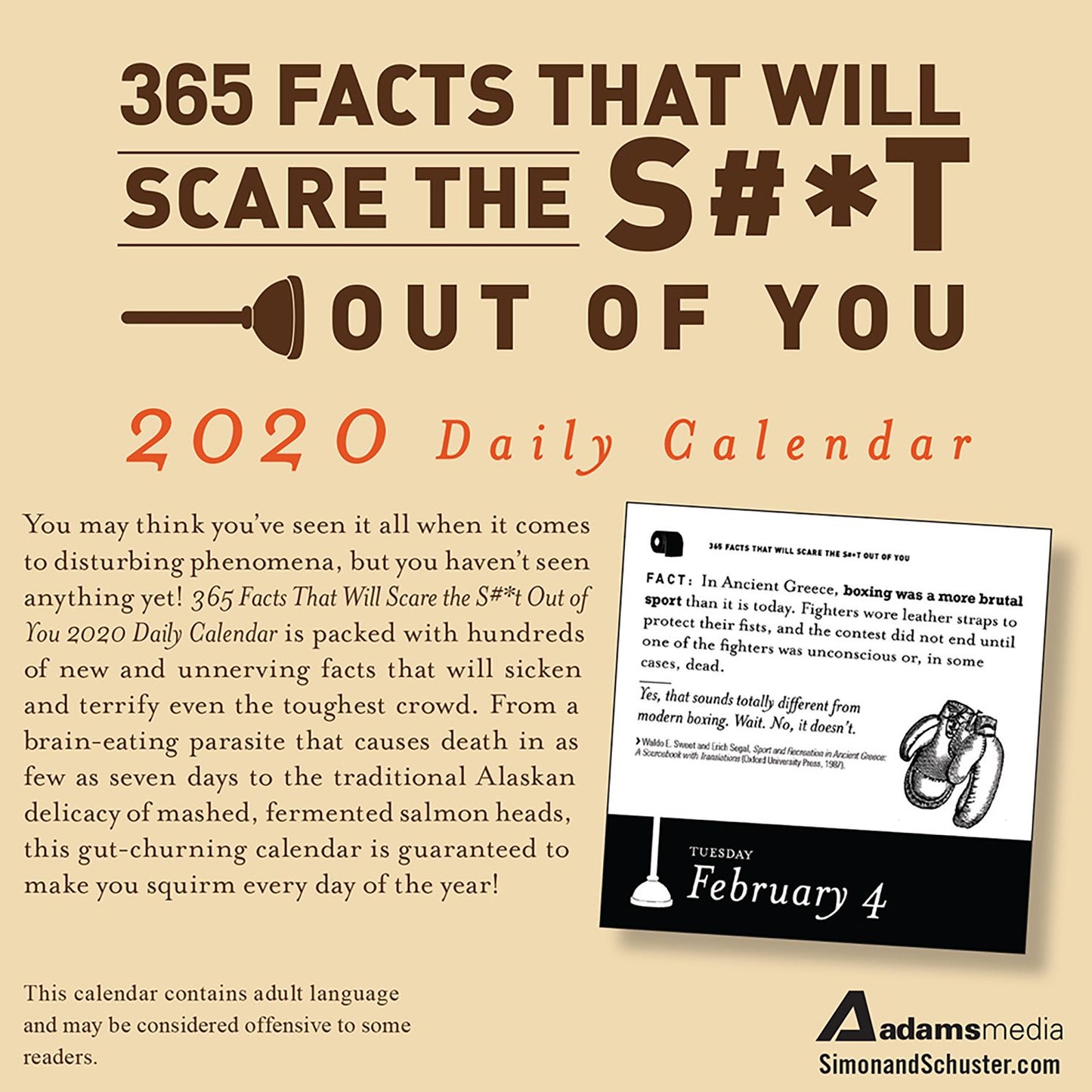 365 Facts That Will Scare the S#*t Out of You 2019 Daily Calendar