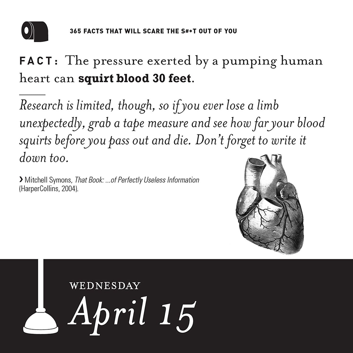 365 Facts That Will Scare the S#*t Out of You 2019 Daily Calendar