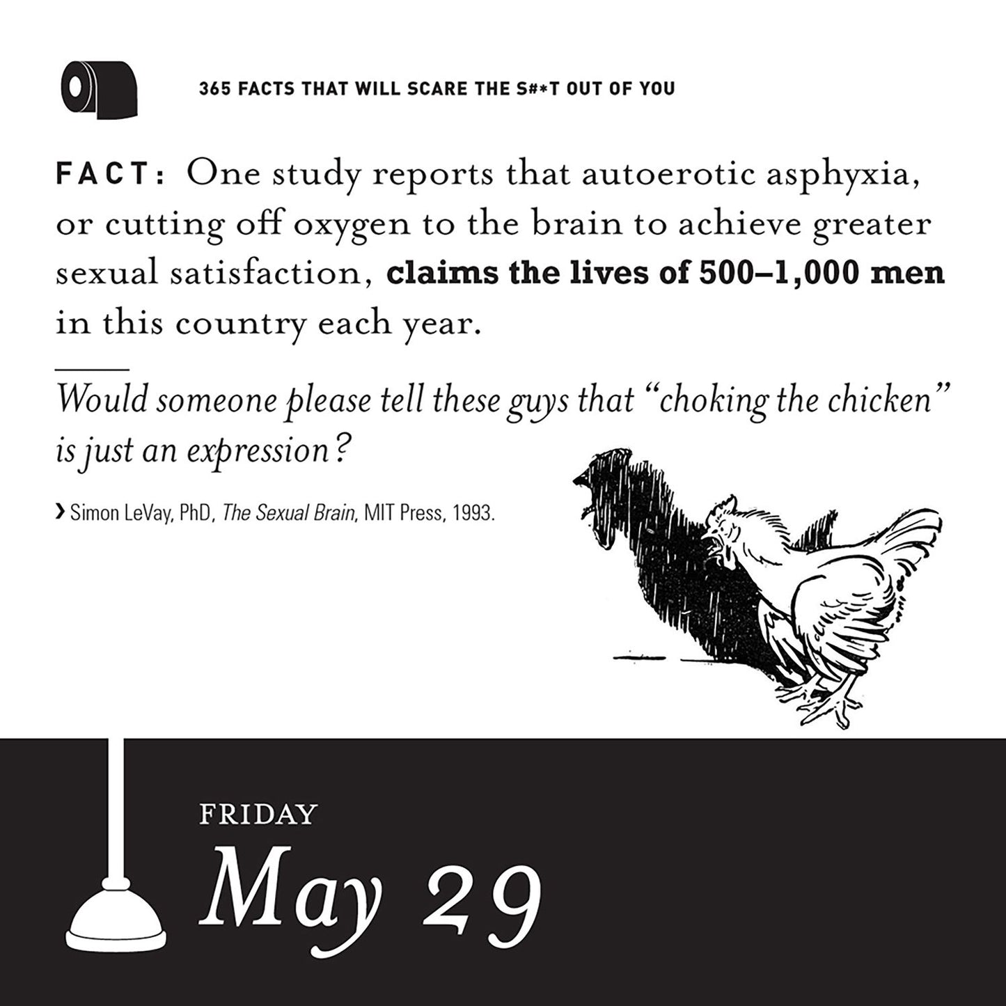 365 Facts That Will Scare the S#*t Out of You 2019 Daily Calendar