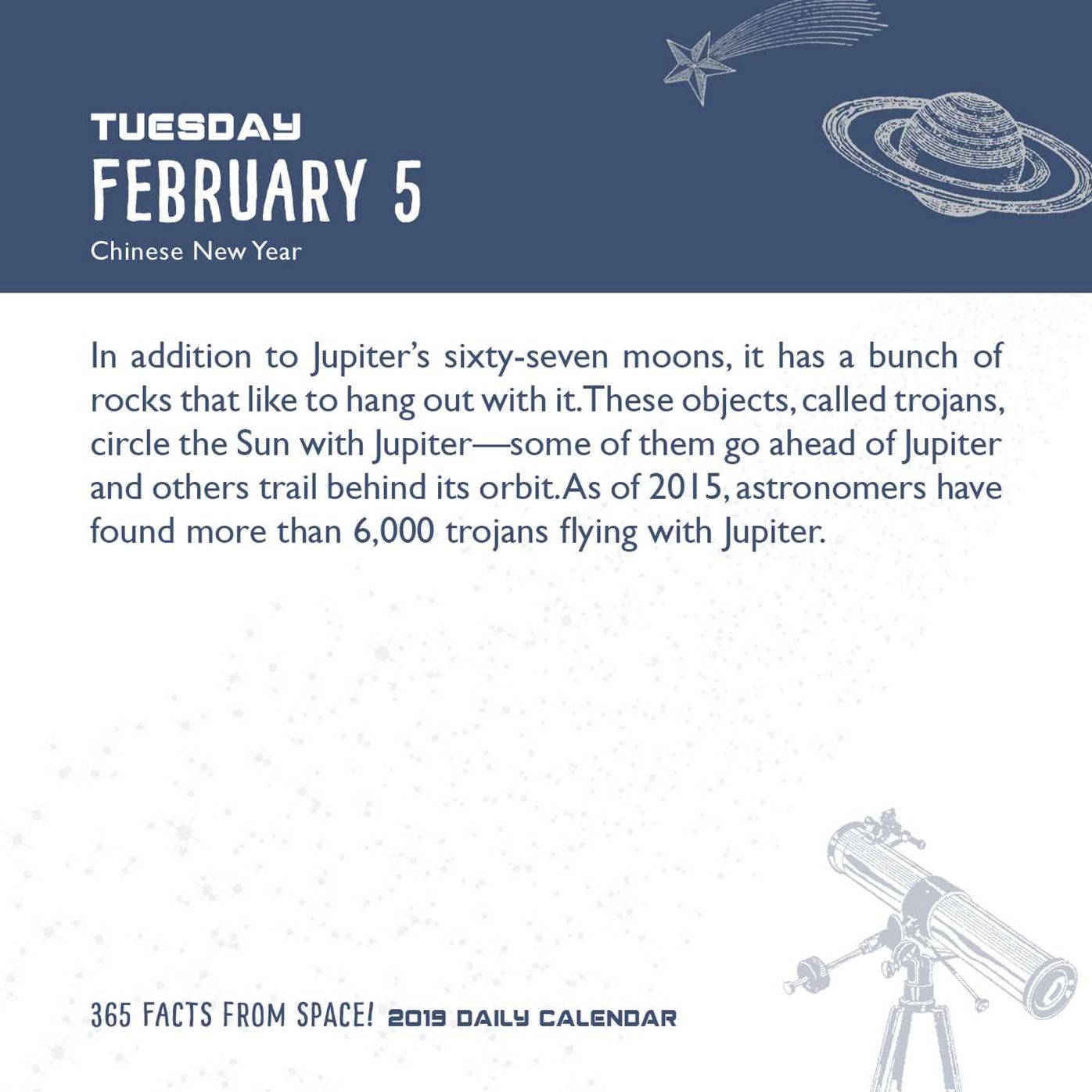 365 Facts from Space! 2019 Daily Calendar