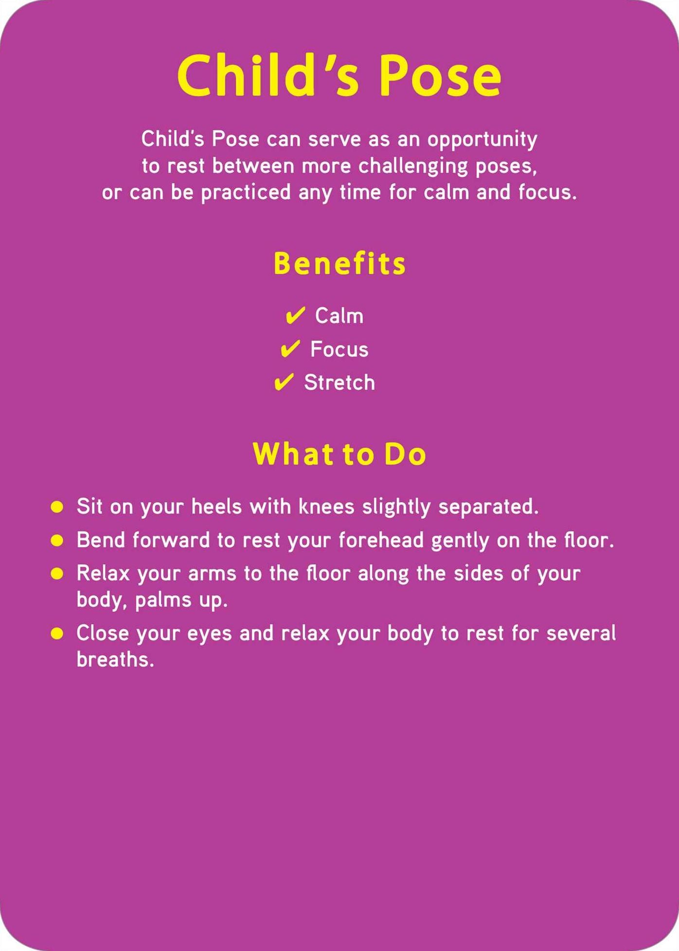Yoga for Children--Yoga Cards: 50+ Poses, Meditations, and Activities for Healthier, Happier Kids