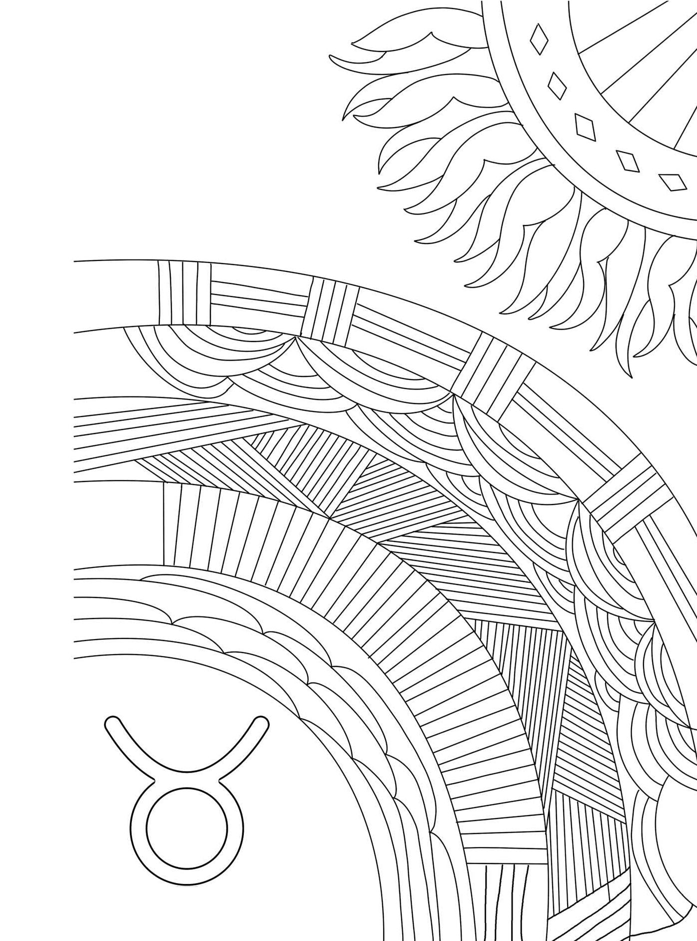 Taurus: Your Cosmic Coloring Book: 24 Astrological Designs for Your Zodiac Sign!